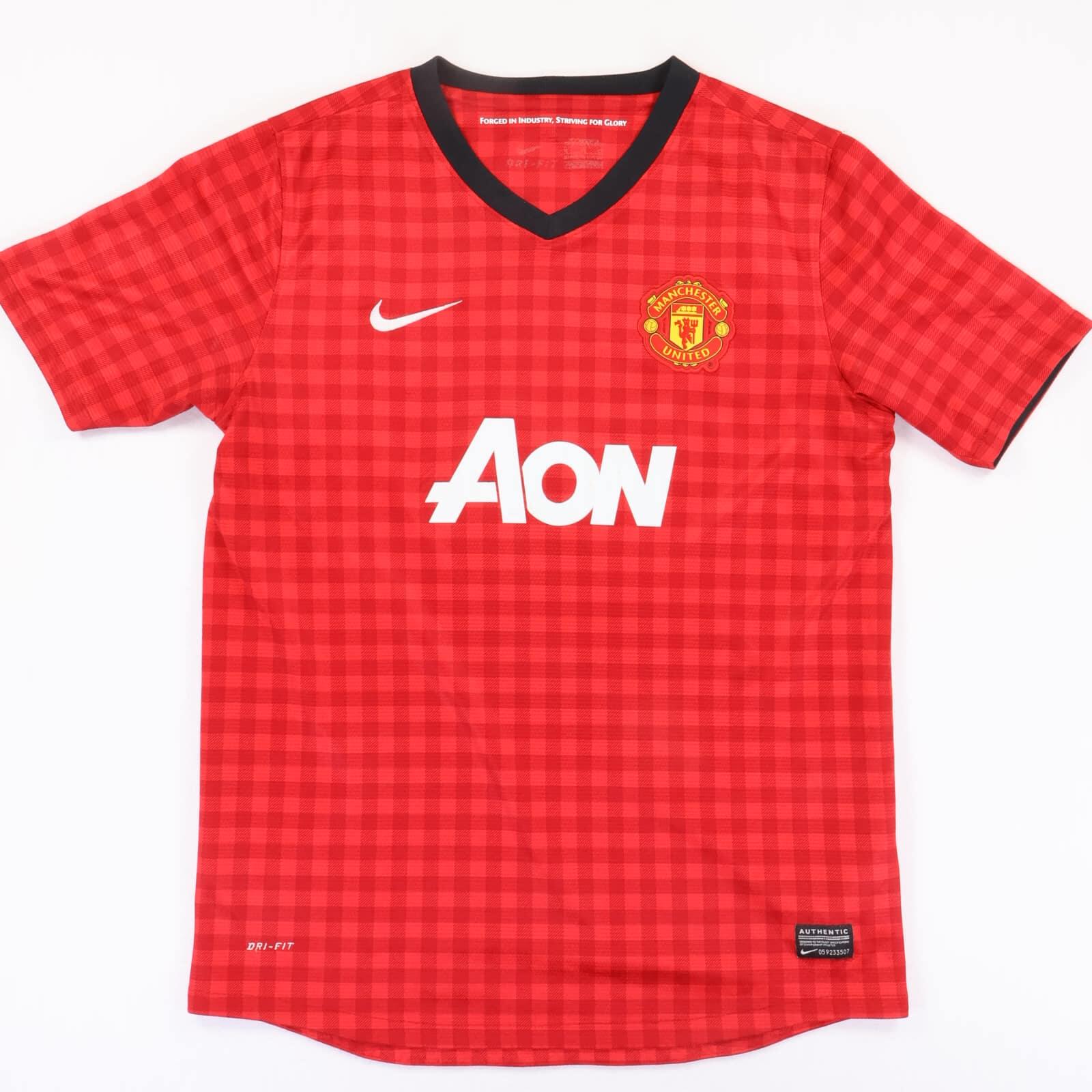 Manchester United 2012/13 Home Shirt - Child XL- FRONT