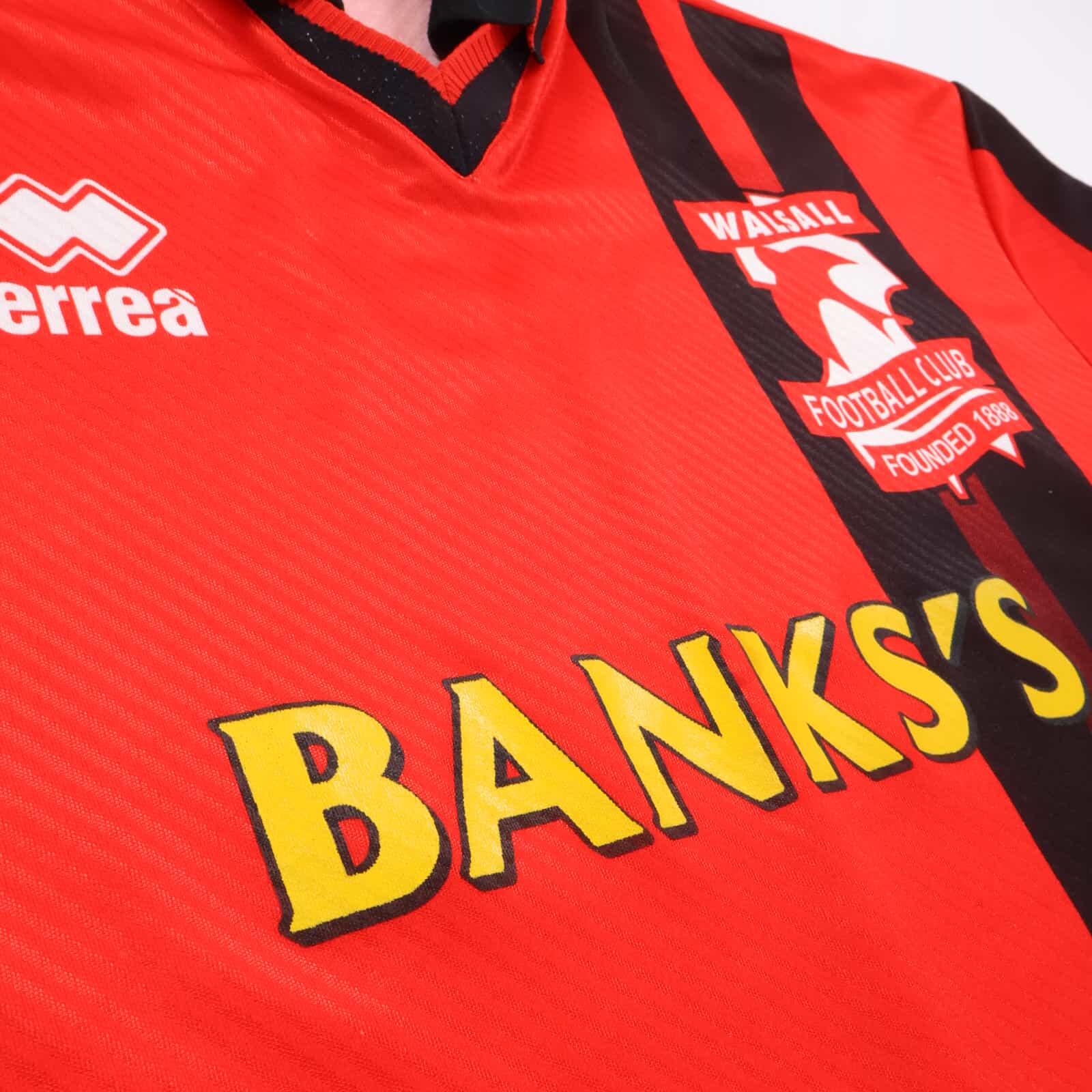 Walsall 1998/99 Home Shirt - S (fit M)- BACK