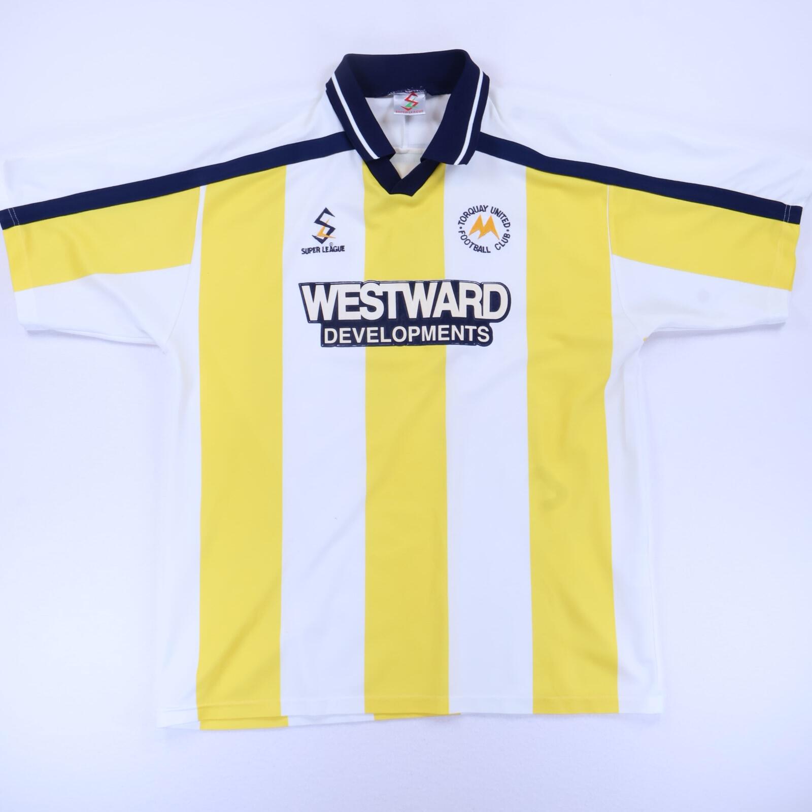 1999-00 Torquay United ユニフォーム Torquay United 1999/00 Home Shirt - L