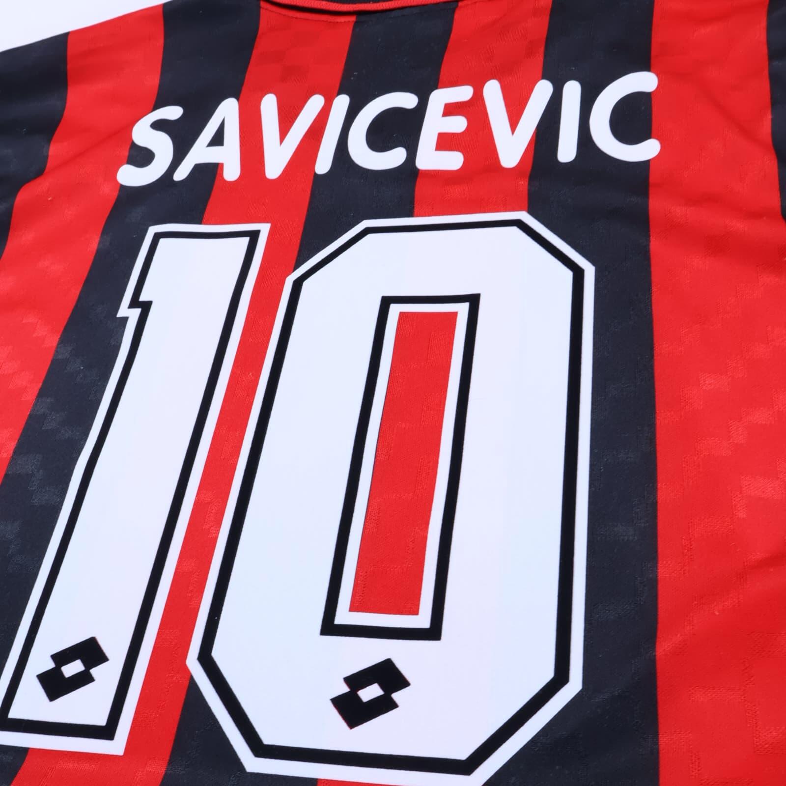 Ac Milan Savicevic #10 1995/96 Home Shirt - L- TAGS