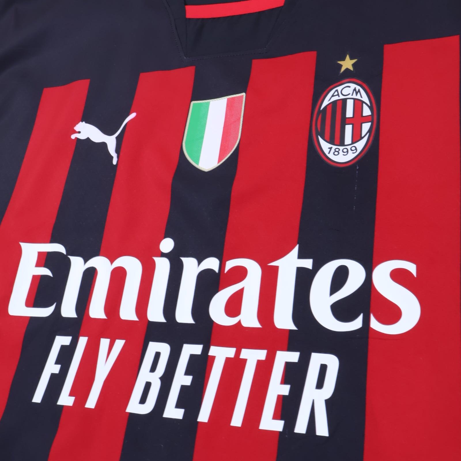 Ac Milan Ibrahimovic #11 2022/23 Home Shirt - Player Issue - M