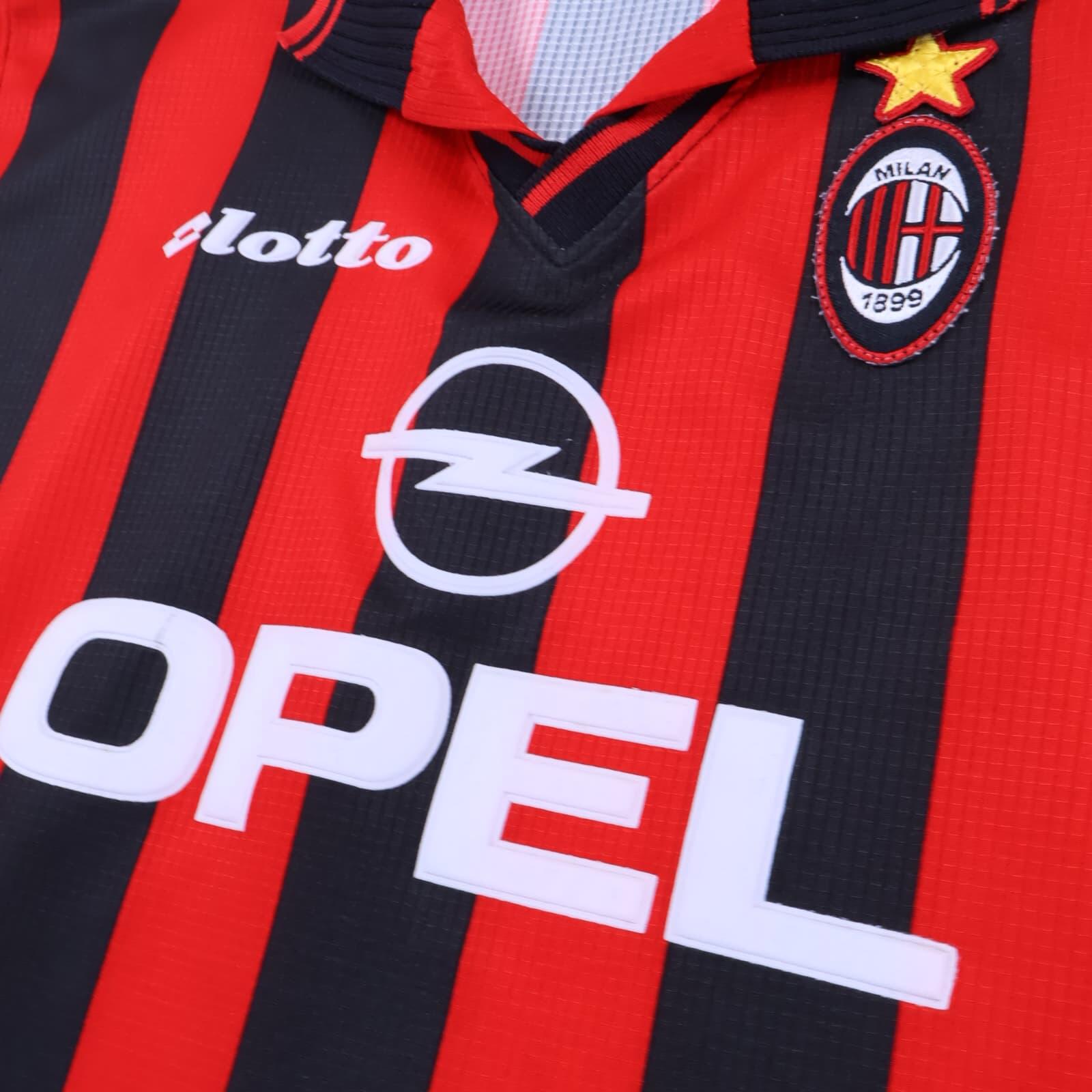 Ac Milan Kluivert #9 1997/98 Home Shirt - XL