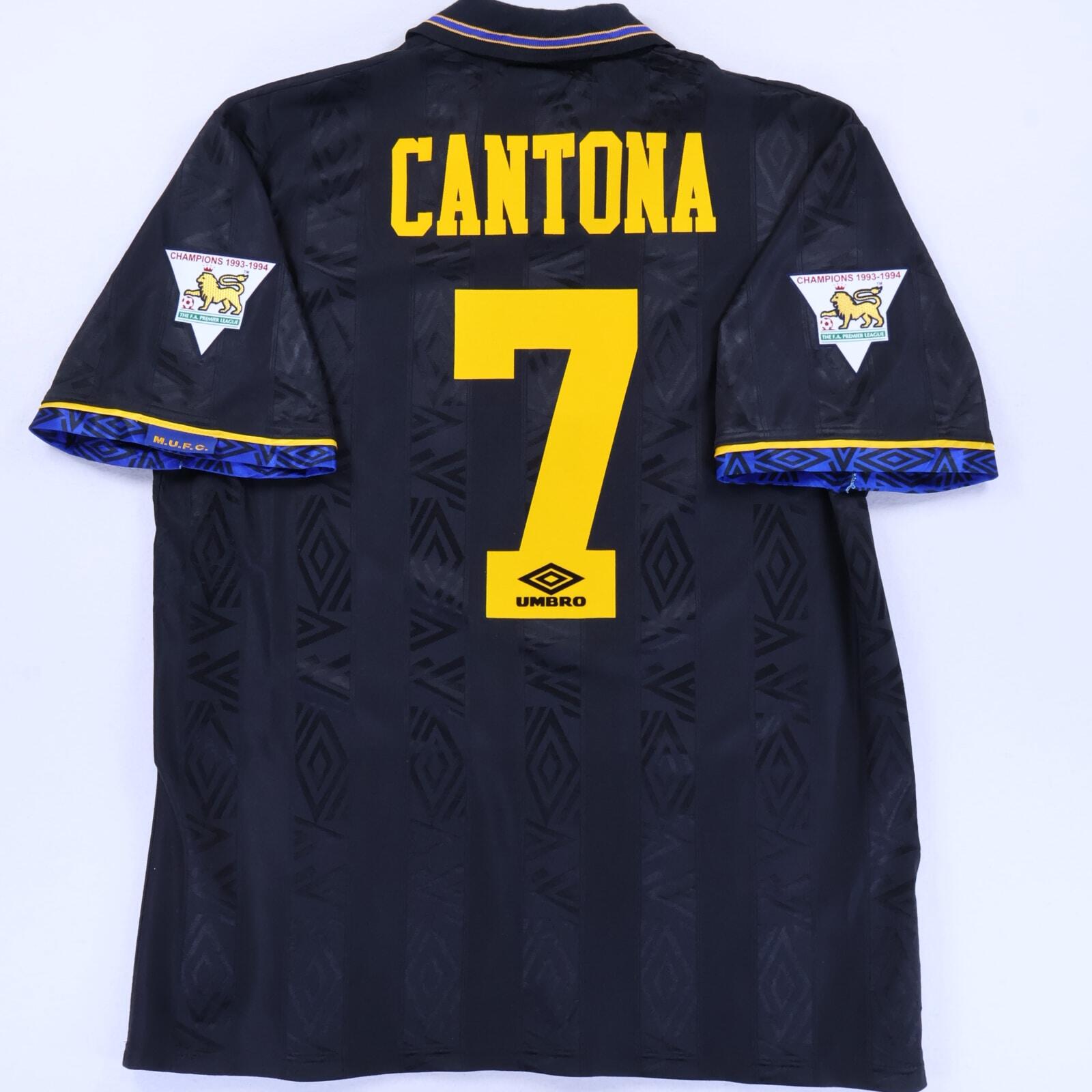 Manchester United Cantona #7 1993/95 Away Shirt - XL
