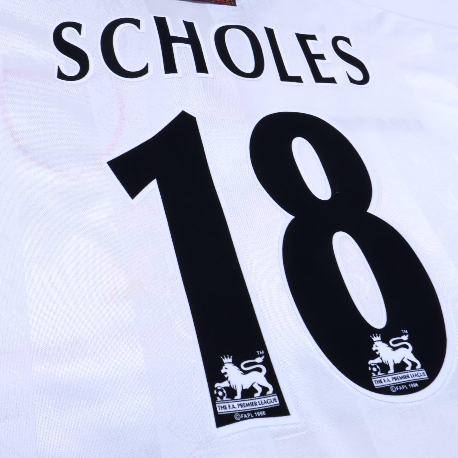 Manchester United Scholes #18 1997/99 Away Shirt - M