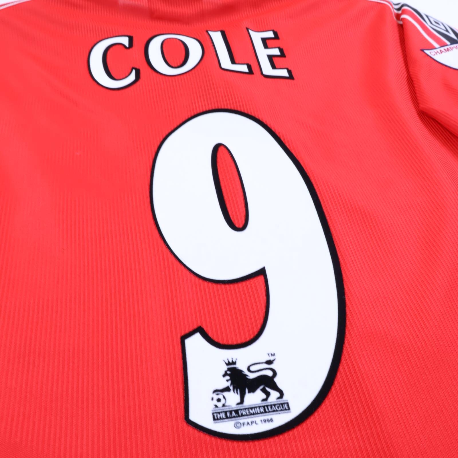 Manchester United Cole #9 1998/00 Home Shirt - XL