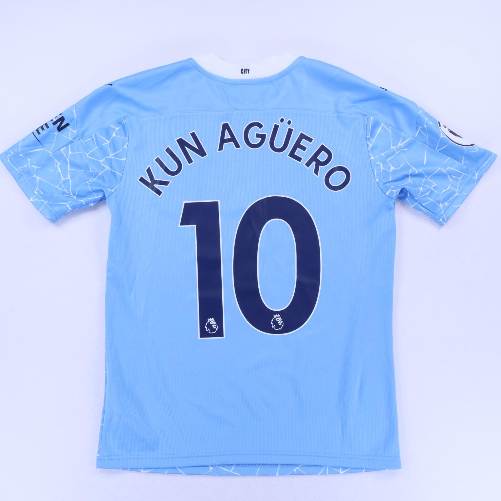 Manchester City 2020/21 Home Shirt - S- FRONT