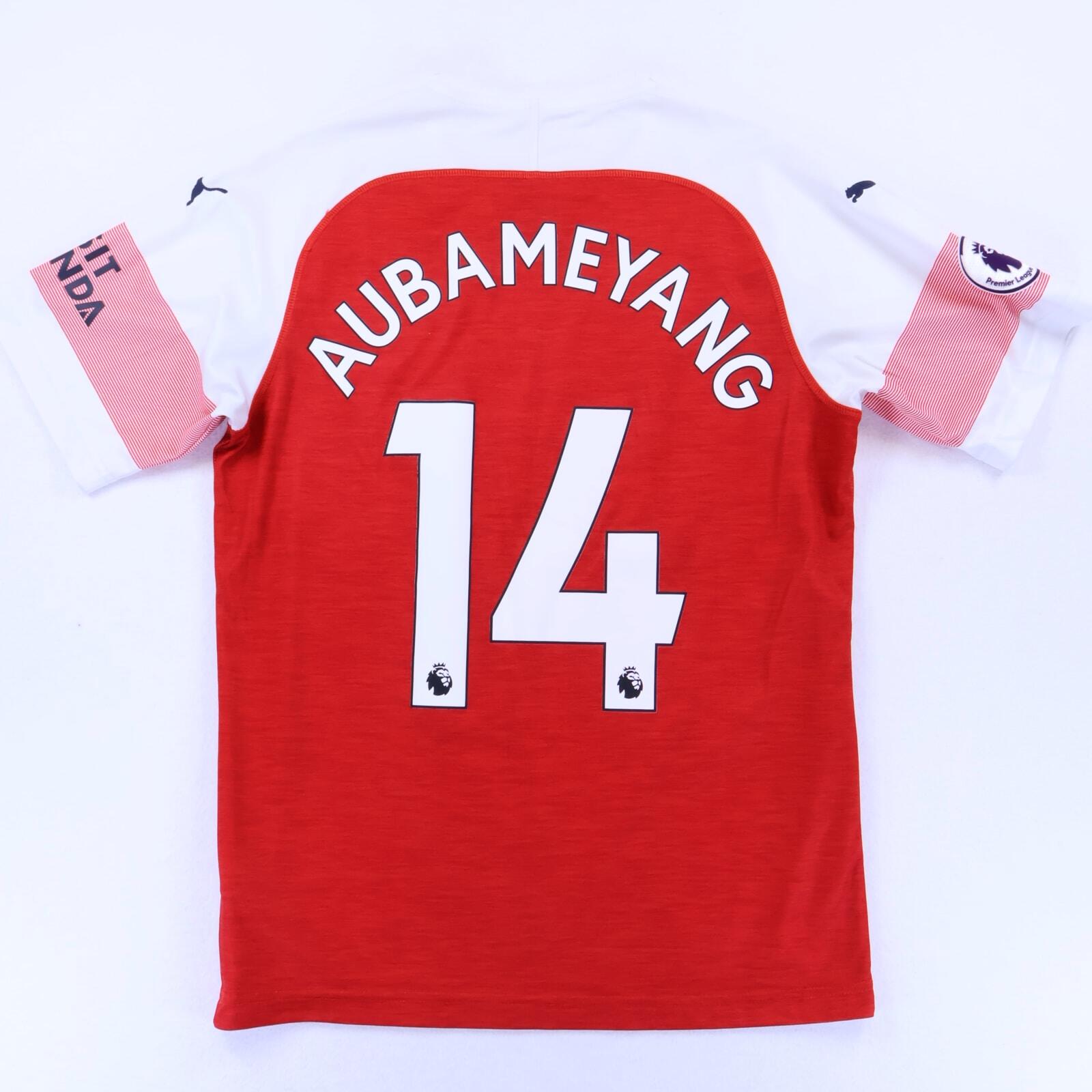 Arsenal Aubameyang #14 2018/19 Home Shirt - M