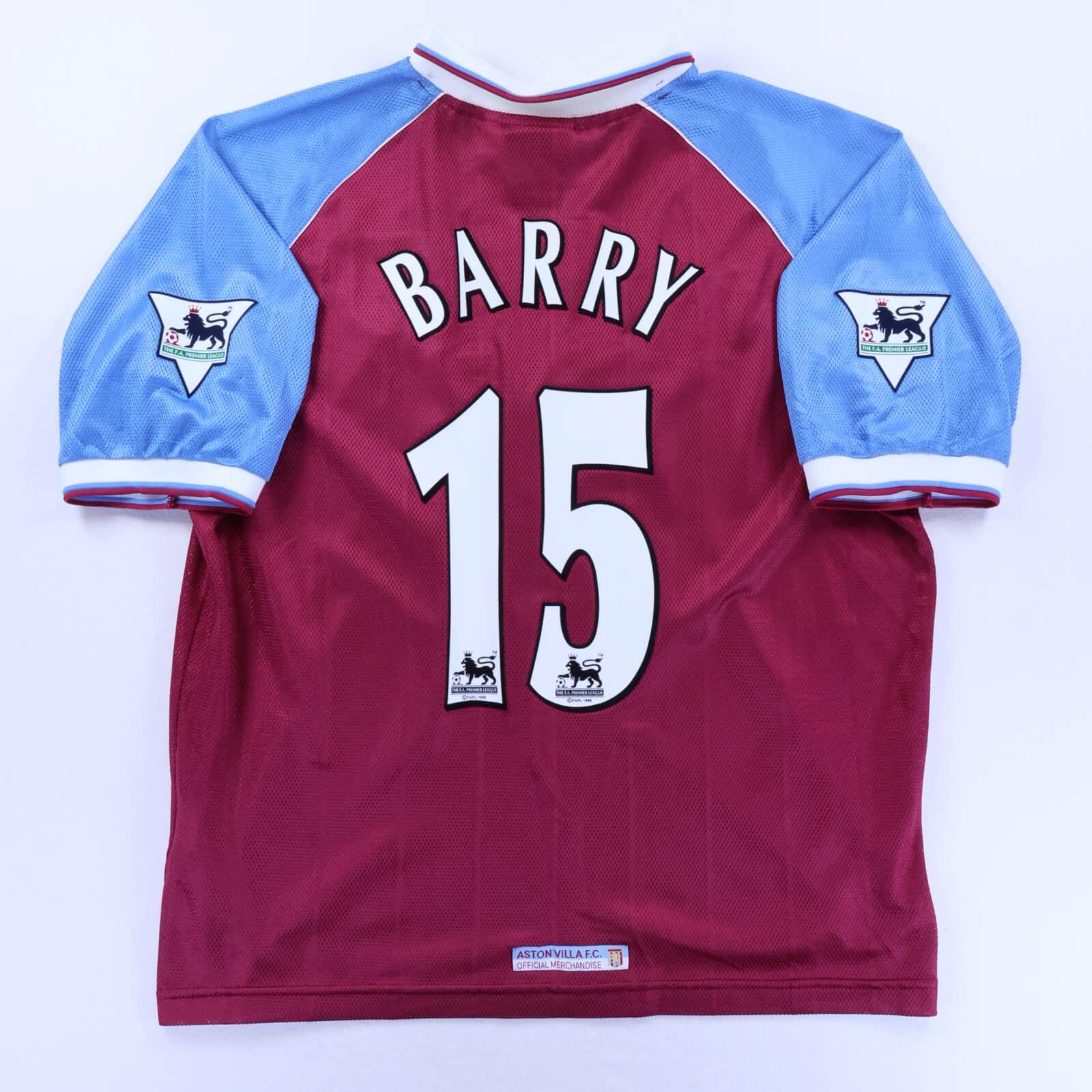 Aston Villa Barry #15 1998/99 Home Shirt - XL