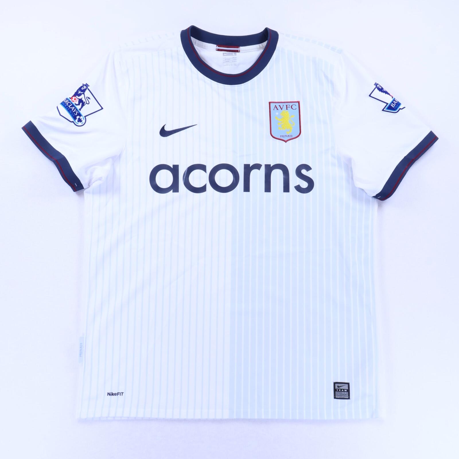 Aston Villa Downing #6 2009/10 Away Shirt - L- BACK