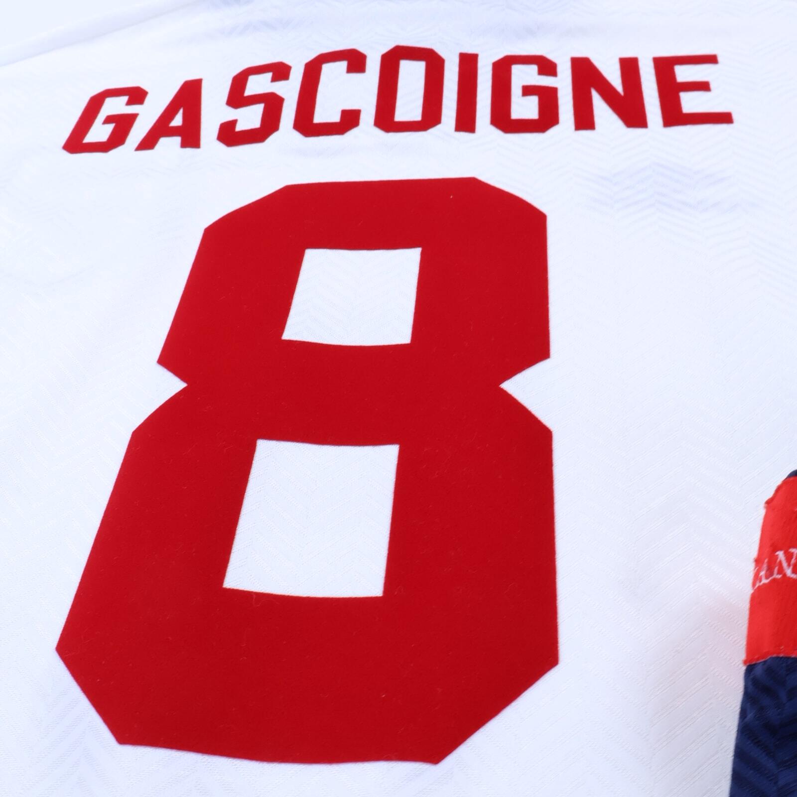 England Gascoigne #8 1993/95 Home Full Kit - S