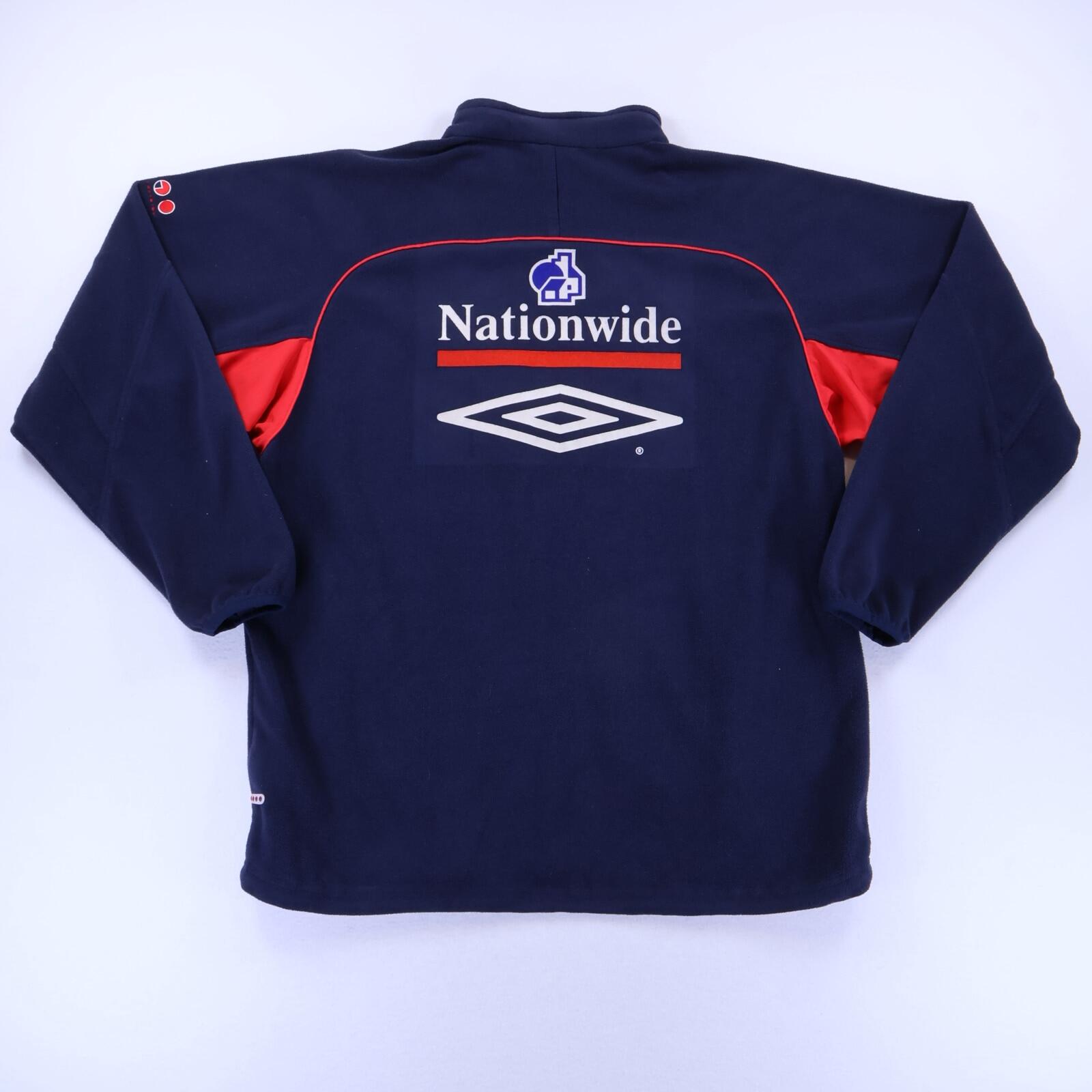 England 2002/03 1/4 Zip Fleece - L
