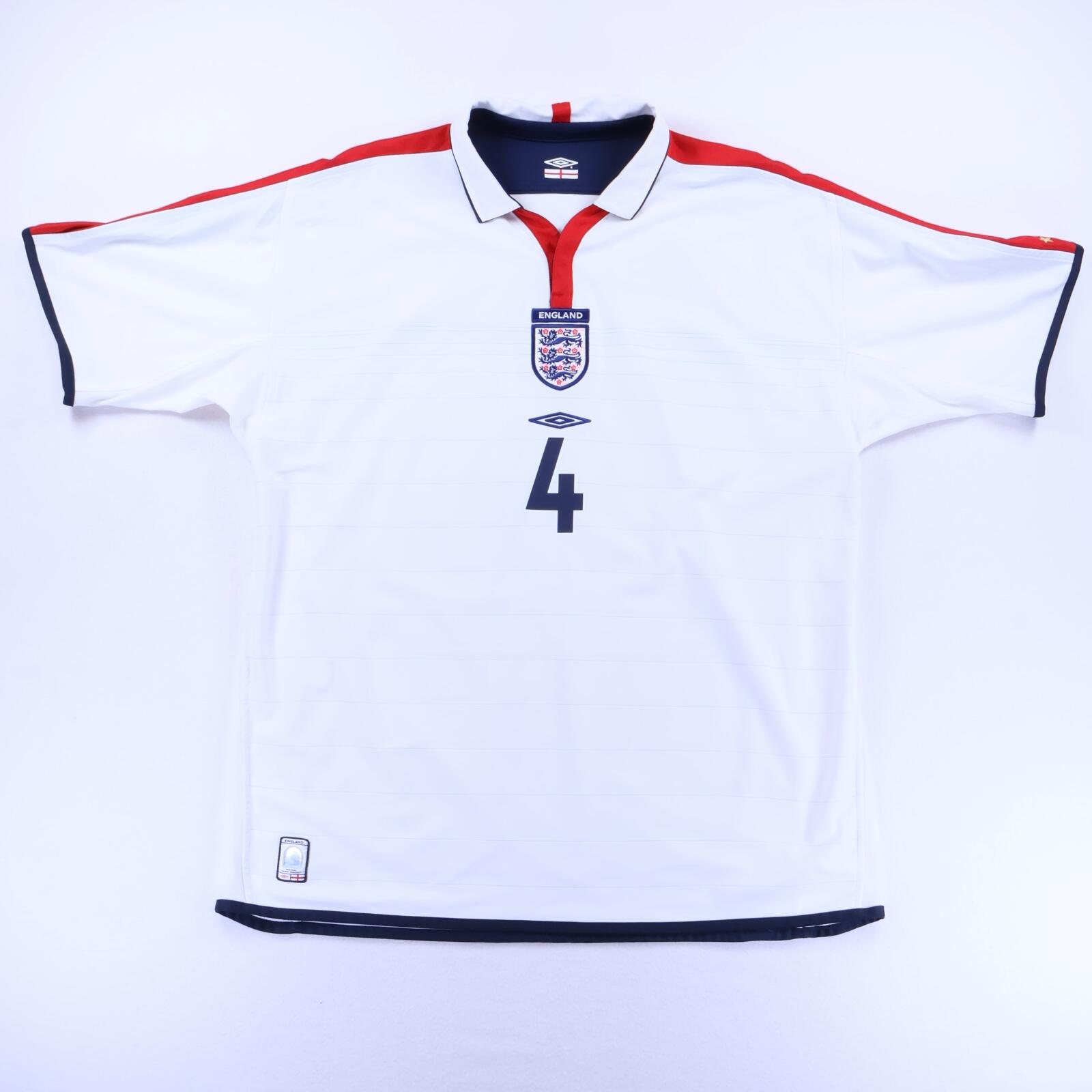 England Gerrard #4 2003/05 Home Shirt - Reversible - 2XL