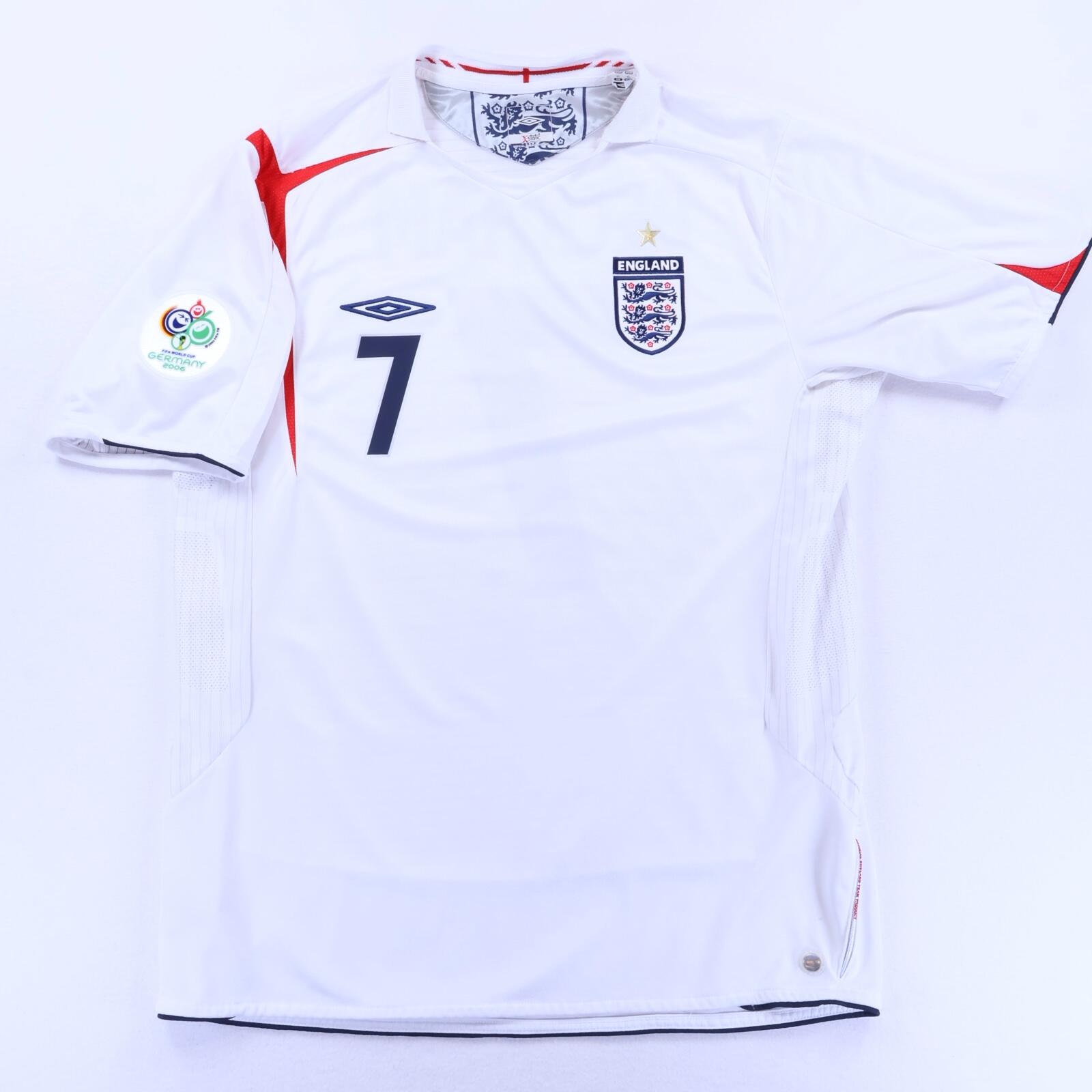 England Beckham #7 2005/07 Home Shirt - XL