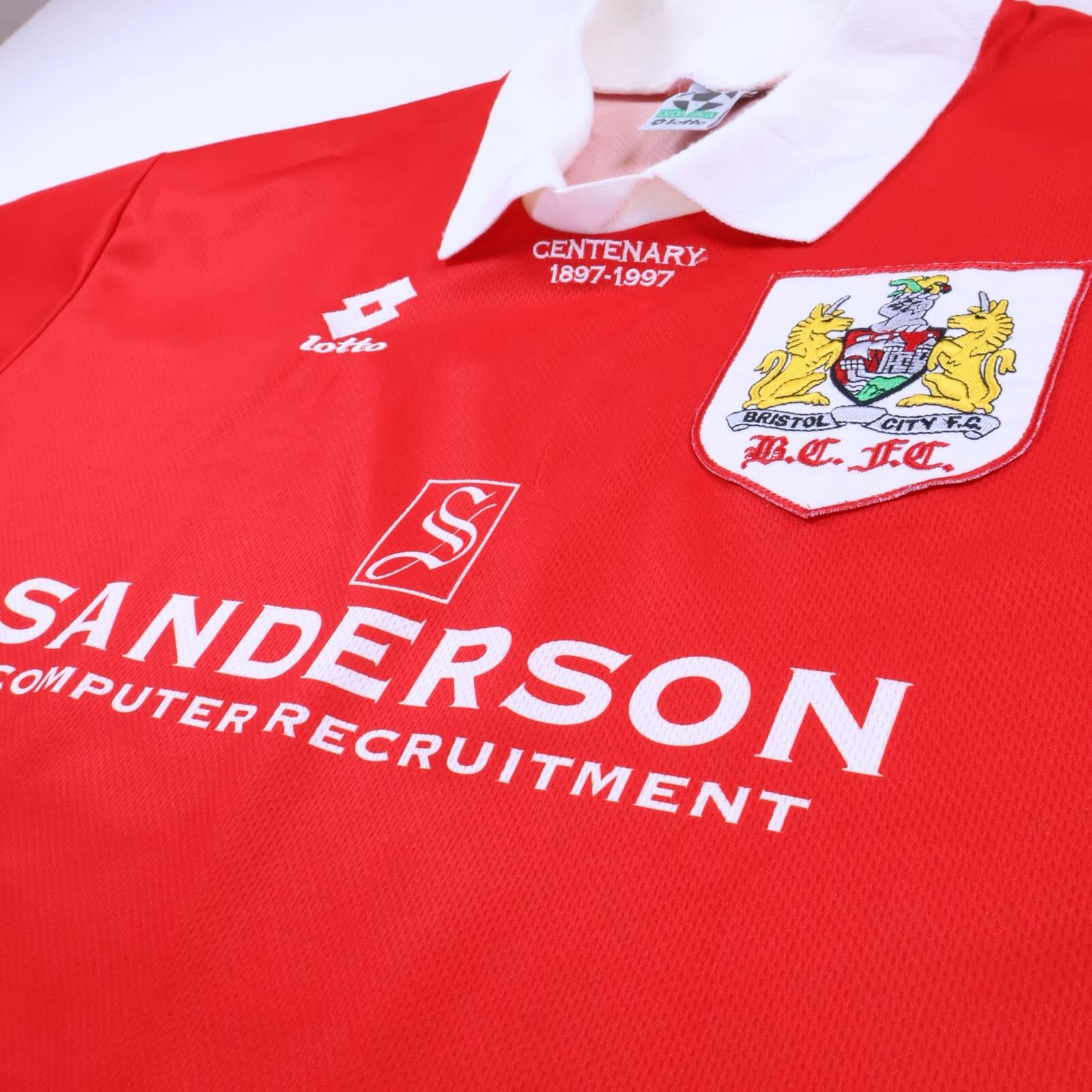 Bristol City F.C 1996/97 Home Shirt - XL- BACK