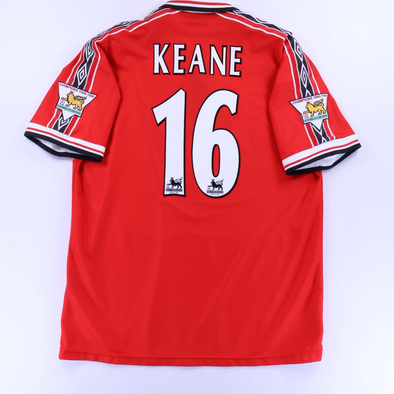 Manchester United Keane #8 1998/99 Home Shirt - XL