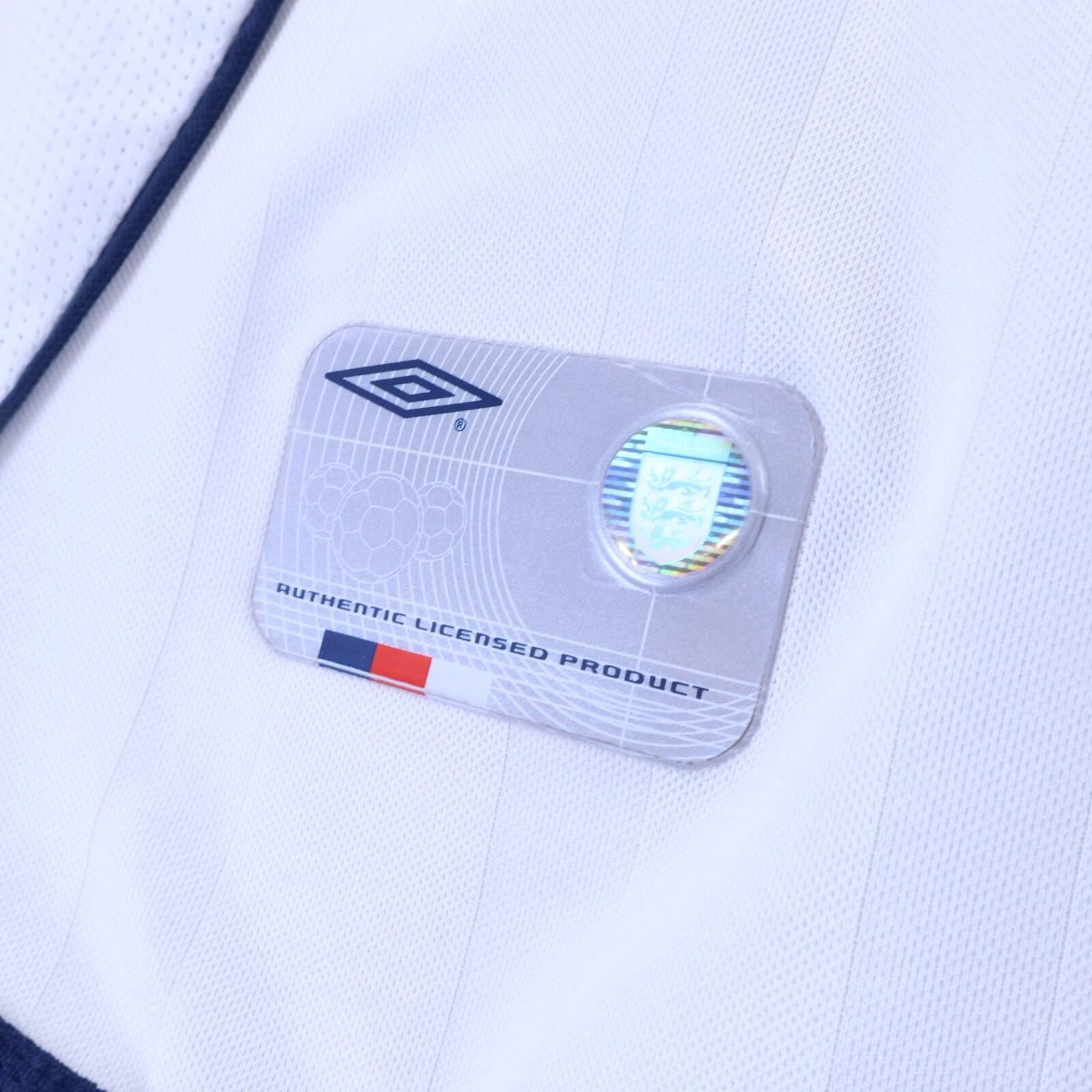 England Beckham #7 2001/03 Home Shirt - L
