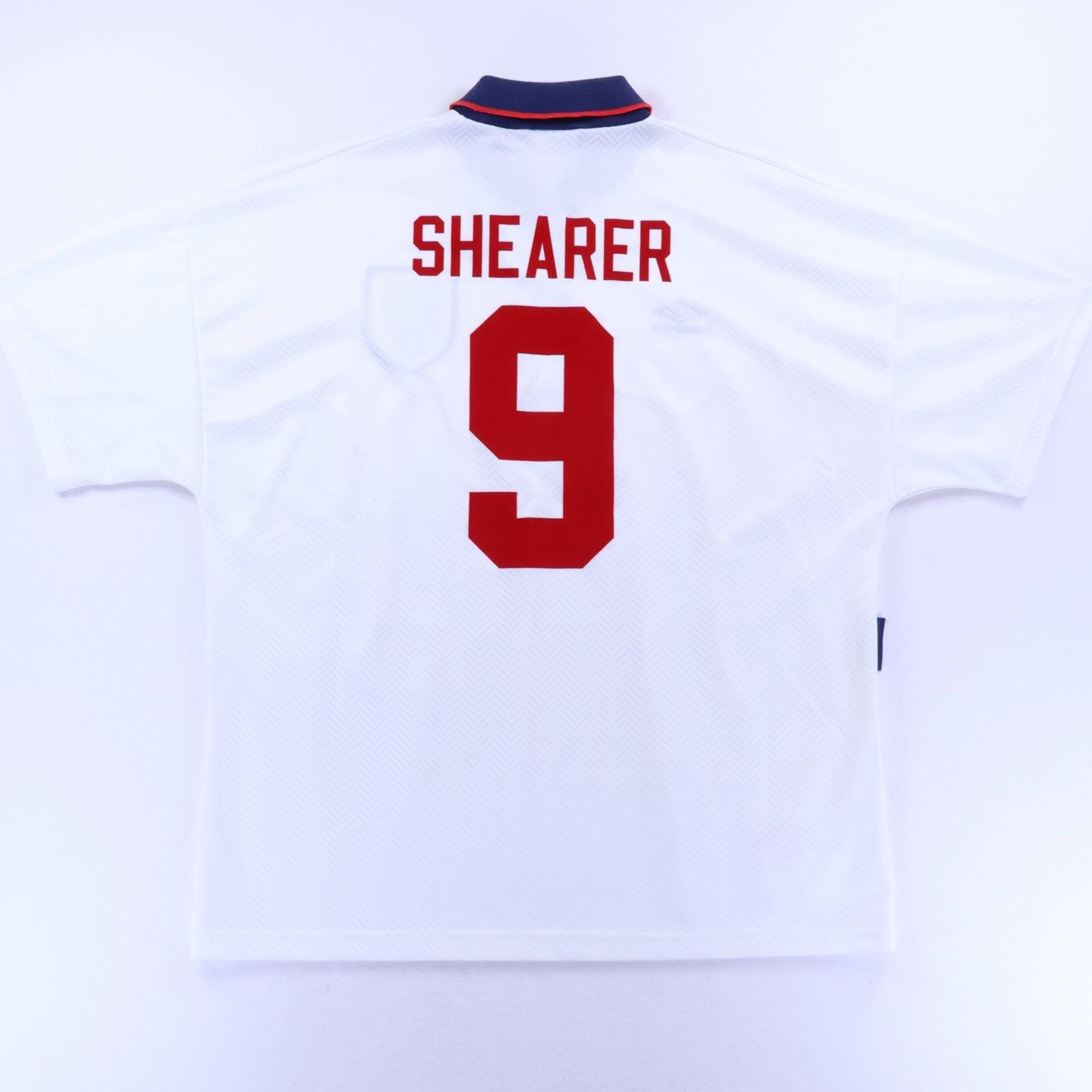 England Shearer #9 1993/95 Home Shirt - XXL- FRONT