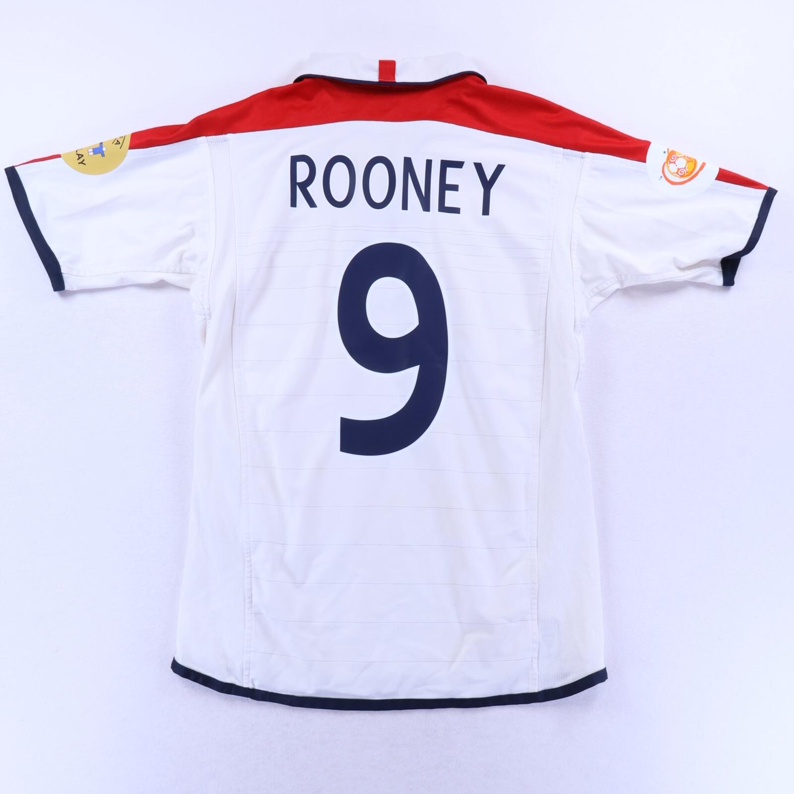 England Rooney #9 2003/05 Home Shirt - M