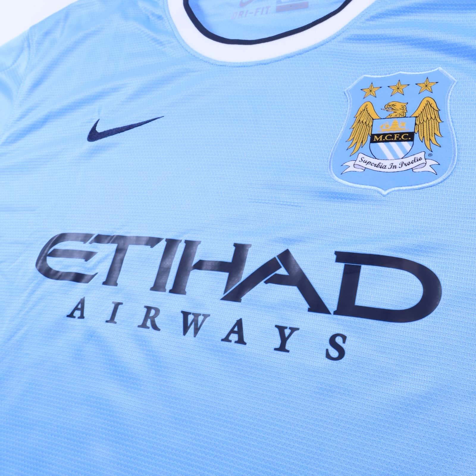 Manchester City 2013/14 Home Shirt - XXL- BACK