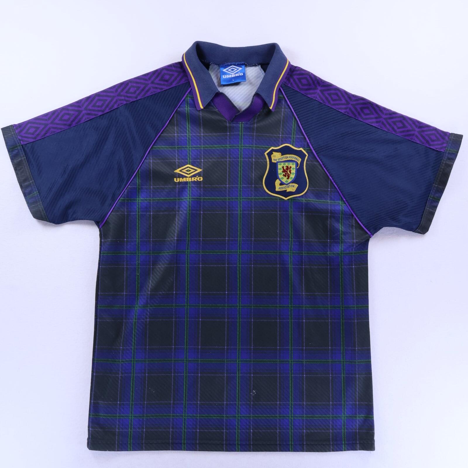 Scotland 1994/96 Home Shirt - L- FRONT