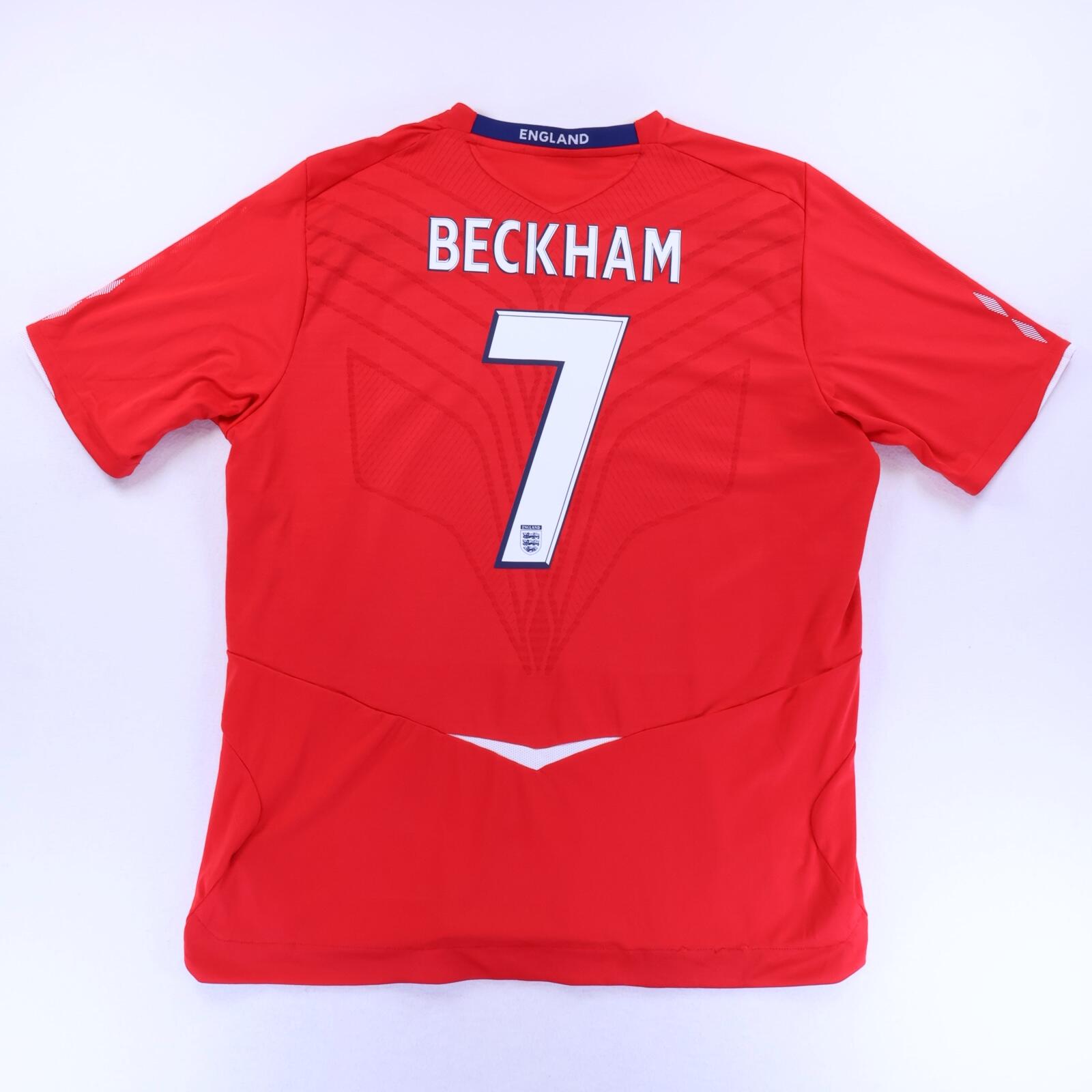 England Beckham #7 2008/10 Away Shirt - 2XL- FRONT