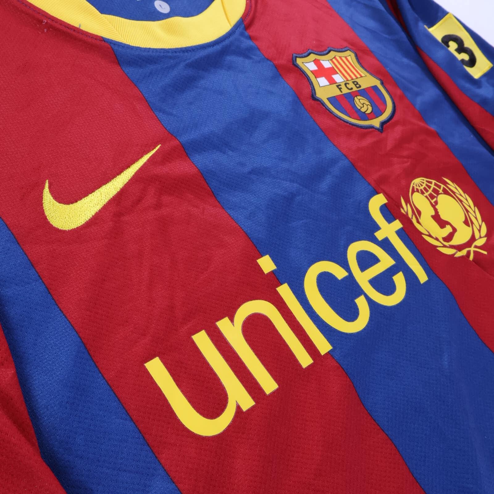 Barcelona David Villa #7 2010/11 Home Shirt - L
