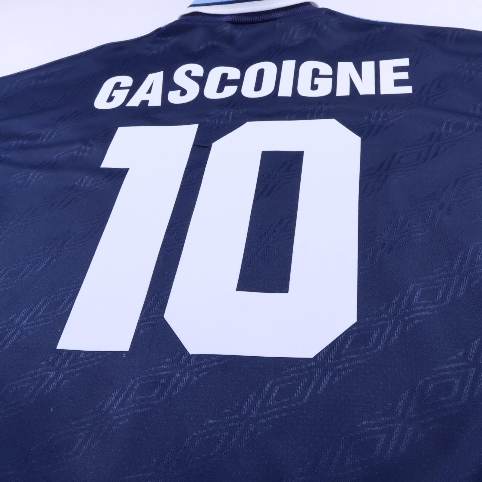 S.S Lazio Gascoigne #10 1994/96 Away Shirt - XL- TAGS