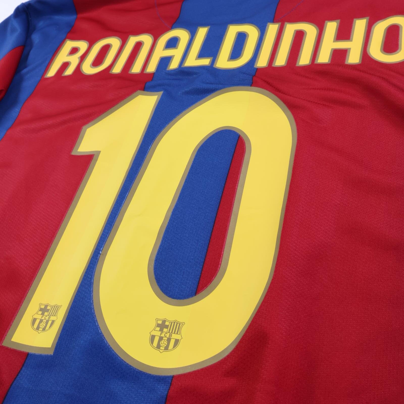 Barcelona Ronaldinho #10 2007/08 Home Shirt - XL- TAGS