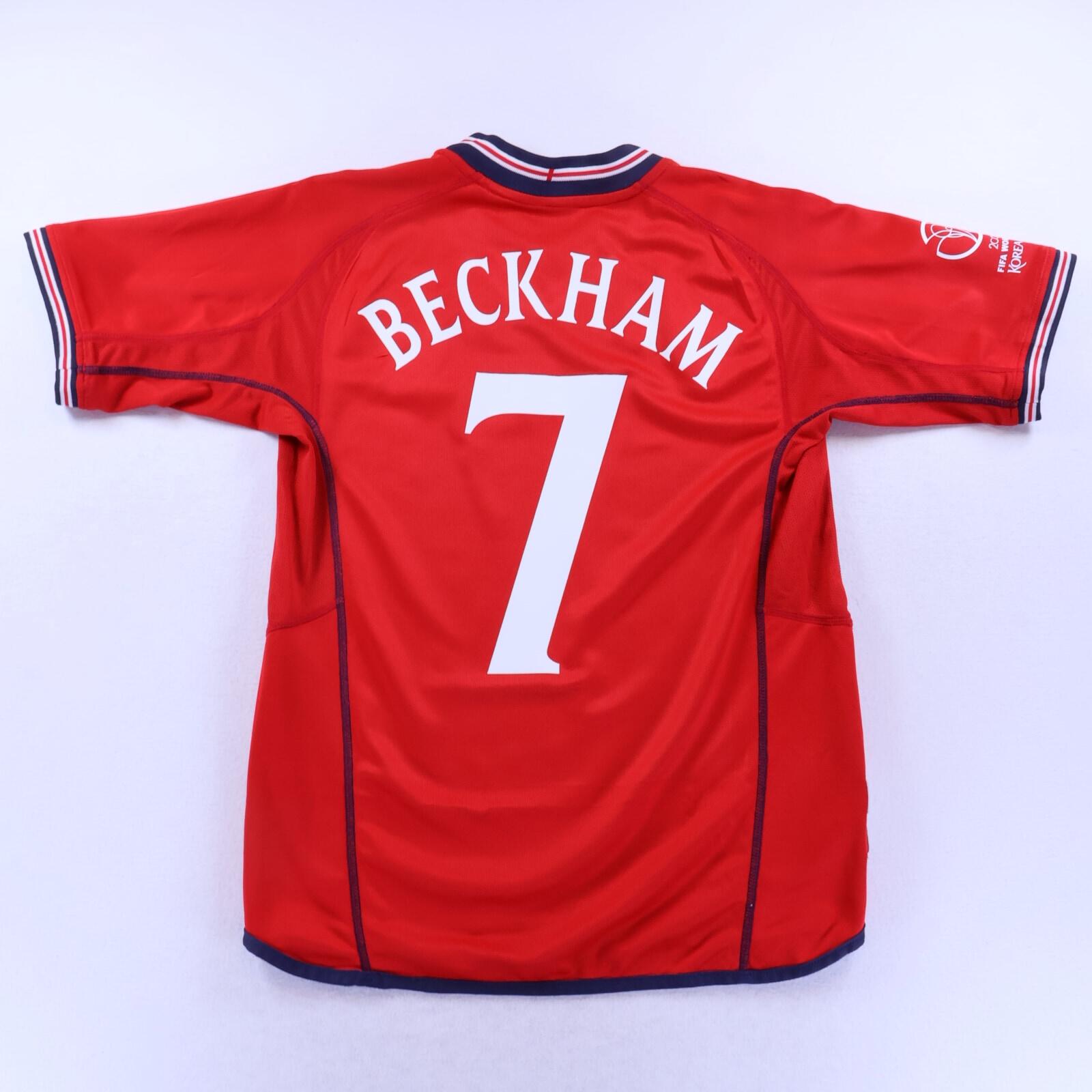 ウェア England Away 2004 #7 Beckham Reversible England Beckham #7 2002/04 Away Shirt - Reversible - M