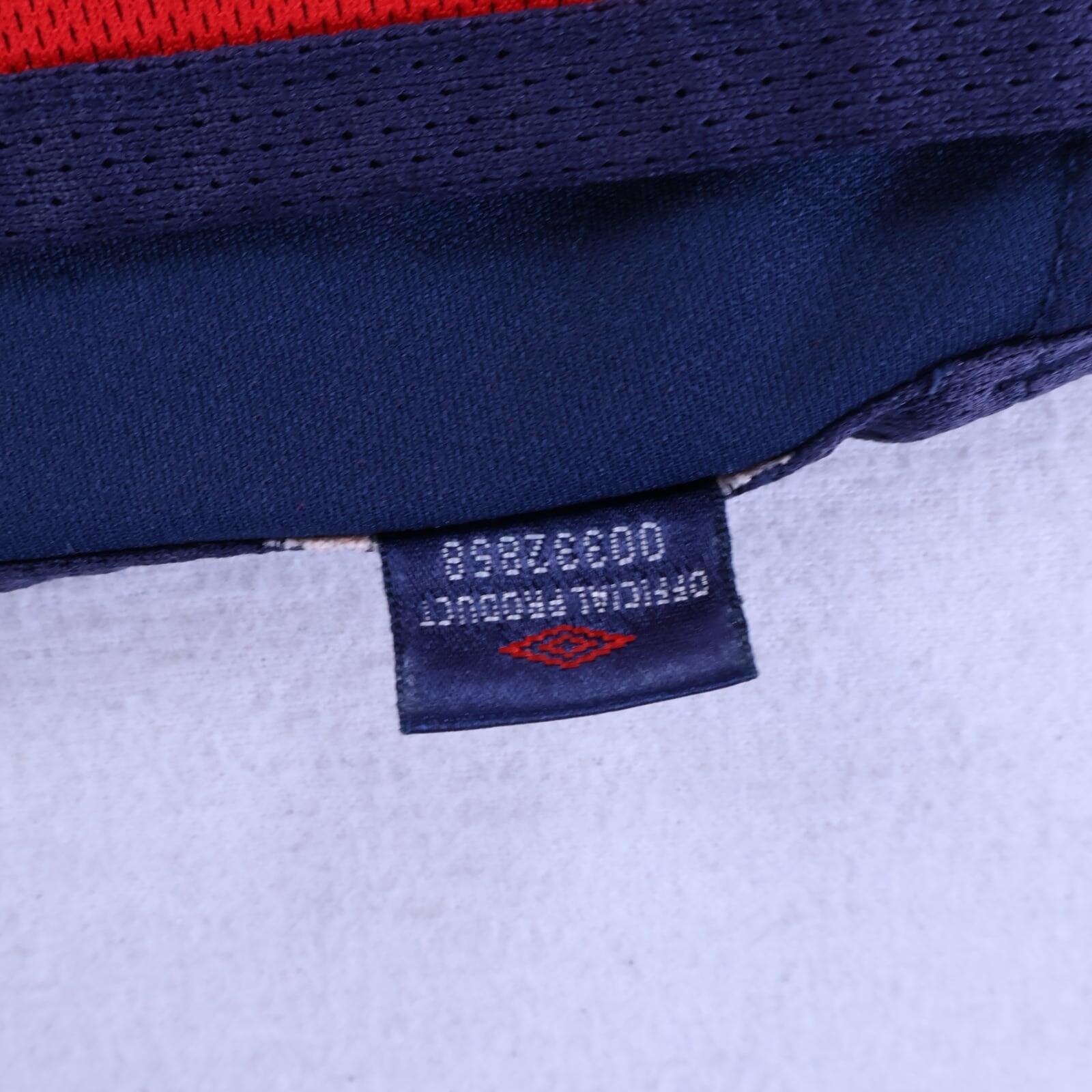 England Scholes #8 2002/04 Away Shirt - Reversible - L