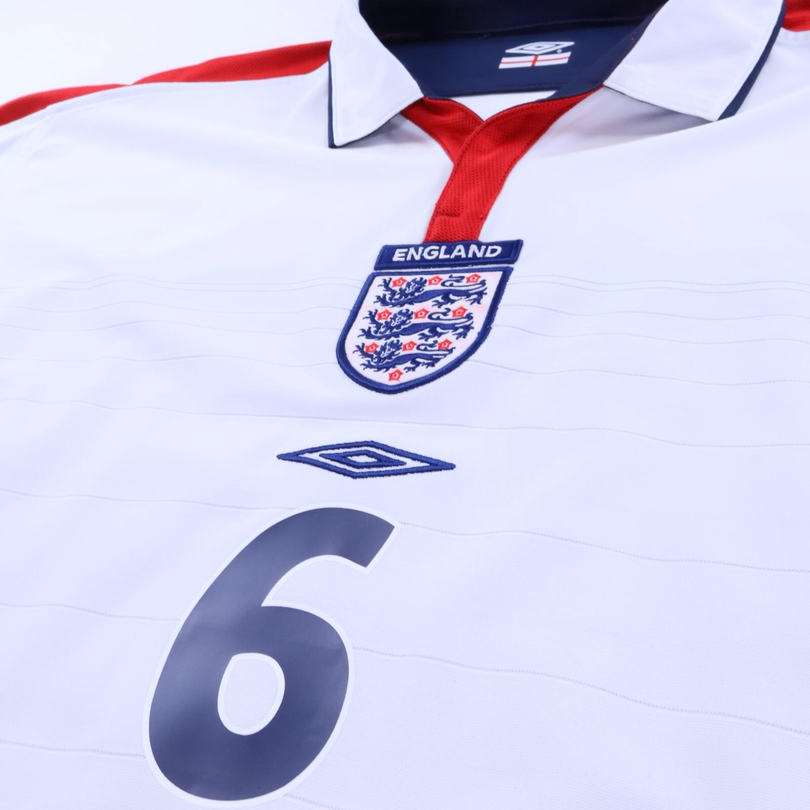 England Campbell #6 2003/05 Home Shirt - Reversible - XL