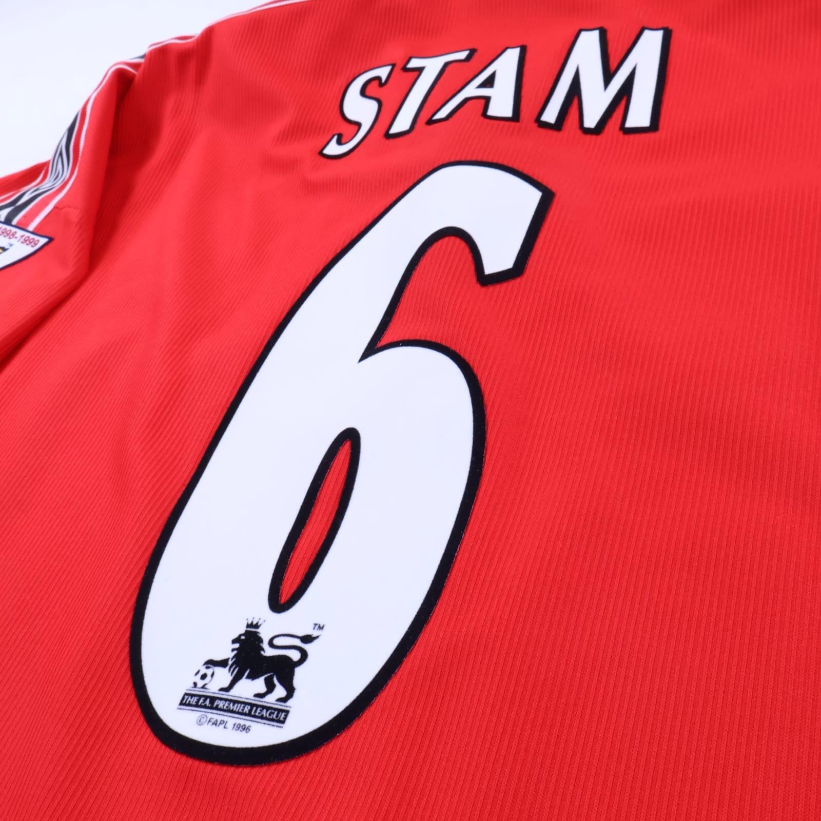 Manchester United Stam #6 1998/00 Home Shirt - 2XL