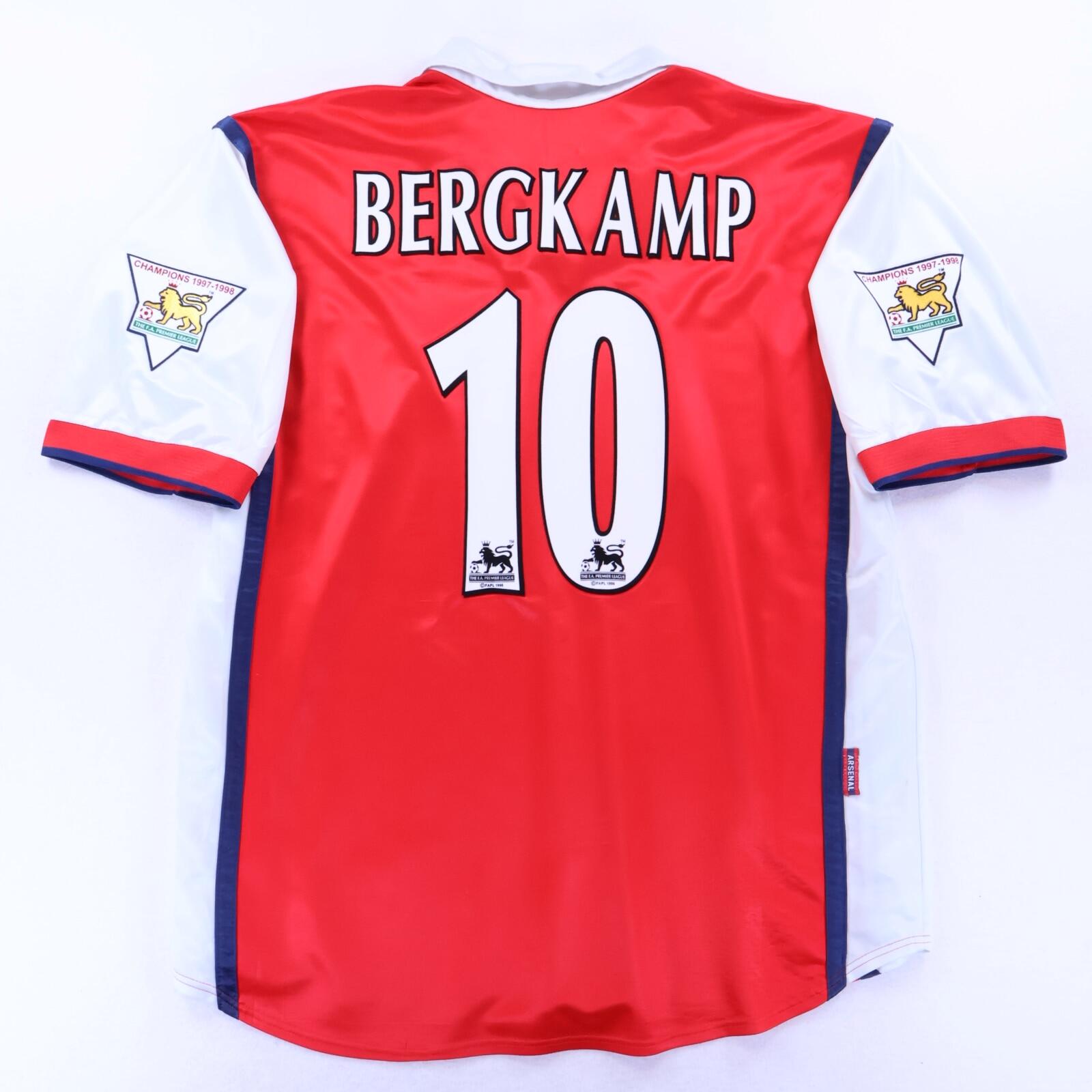 Arsenal Bergkamp #10 1998/99 Home Shirt - M