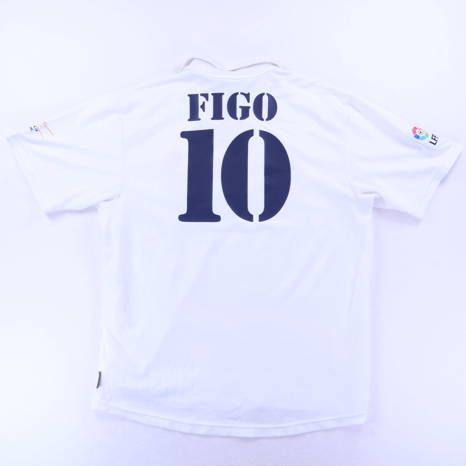 Real Madrid Figo #10 2002/03 Home Shirt - Centenary - L