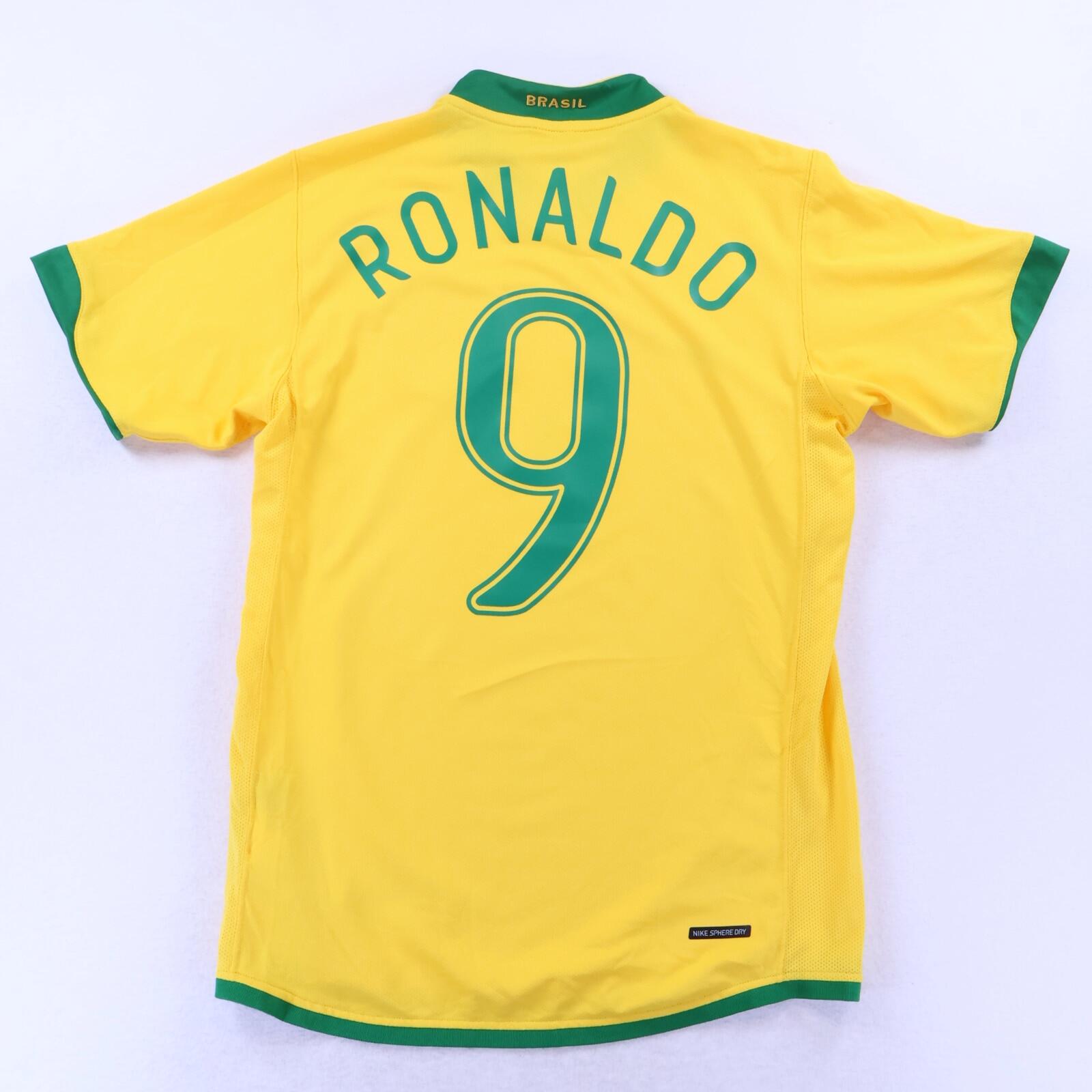 Brazil Ronaldo #9 2006/08 Home Shirt - S