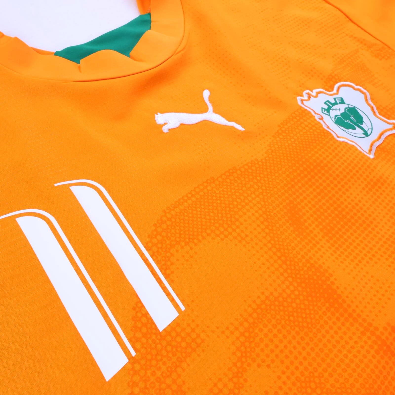 Ivory Coast Drogba #11 2006/07 Home Shirt - M