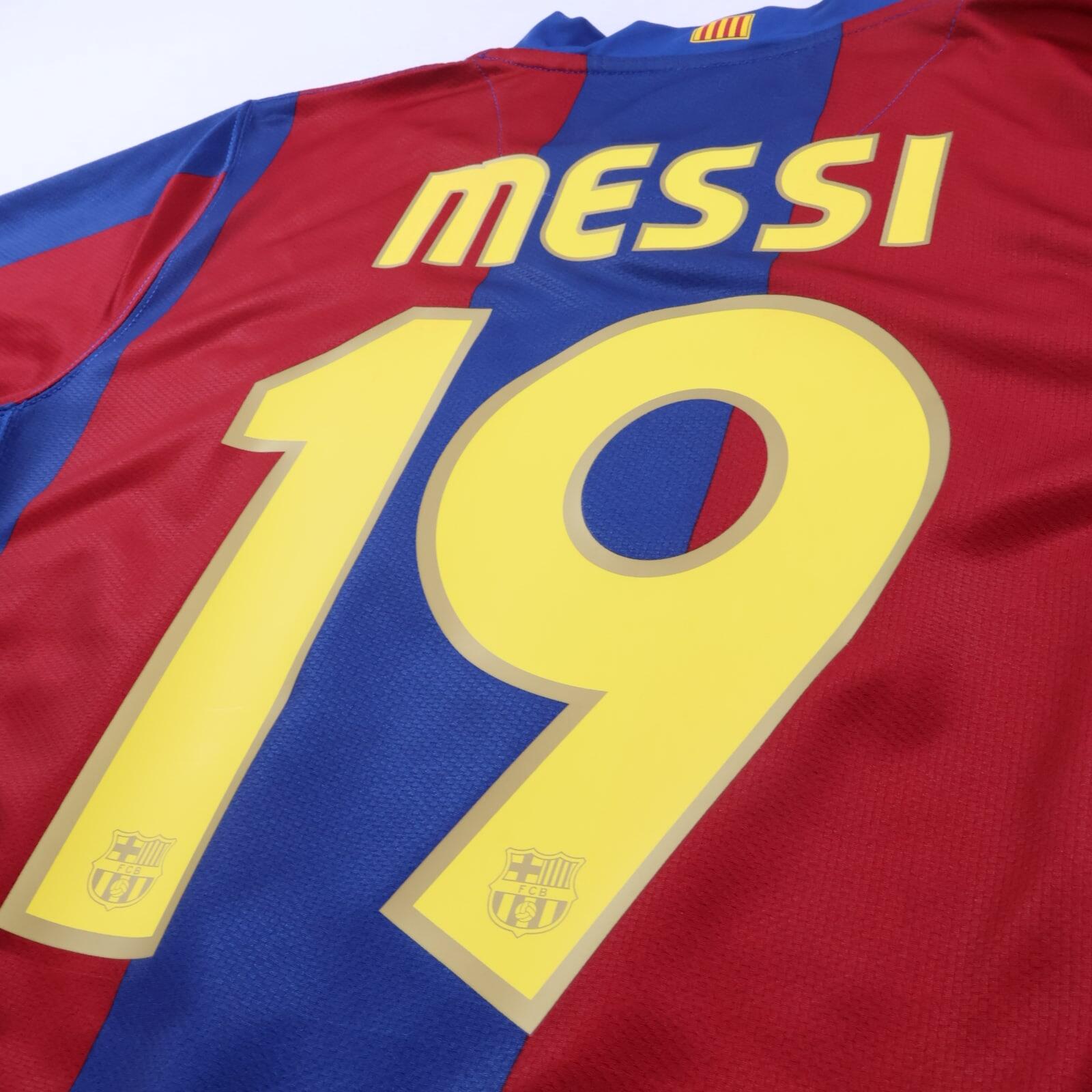 Barcelona Messi #19 2007/08 Home Shirt - M