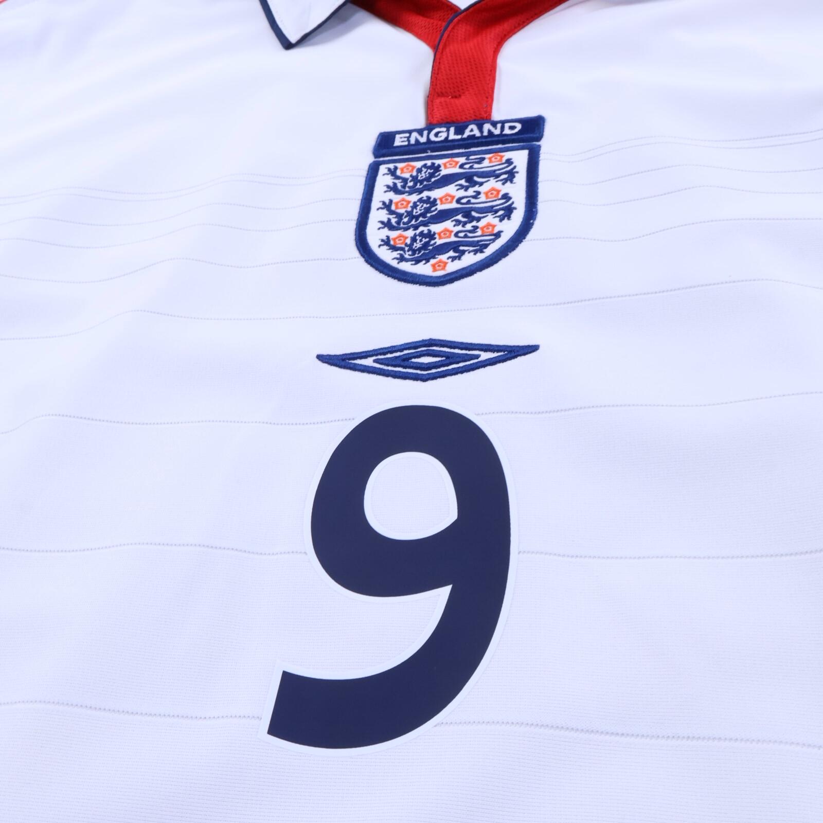 England Rooney #9 2003/05 Home Shirt - L