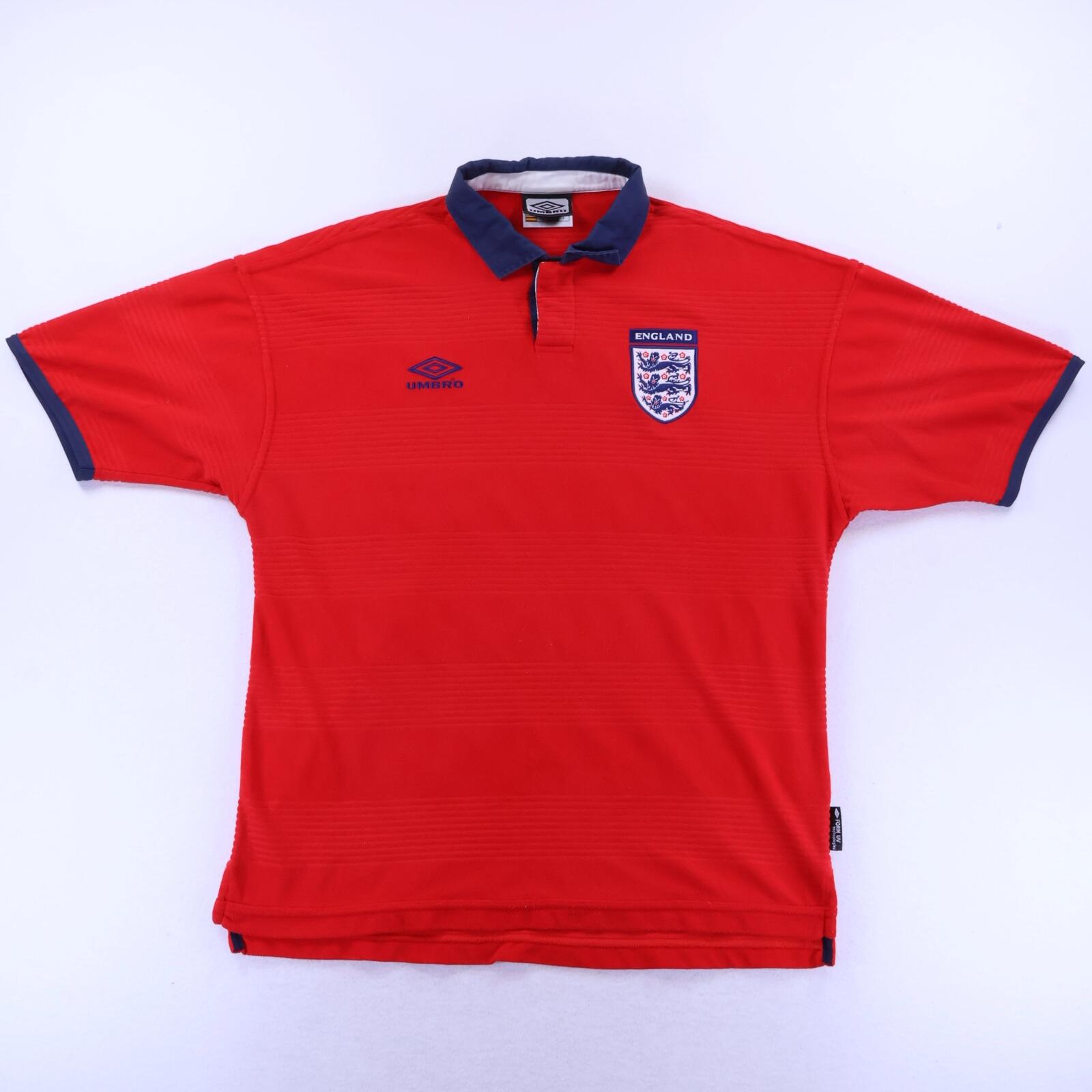 ウェア UMBRO England CAMPBELL football shirts England Campbell #6 2002/04 Away Shirt - Reversible - XL