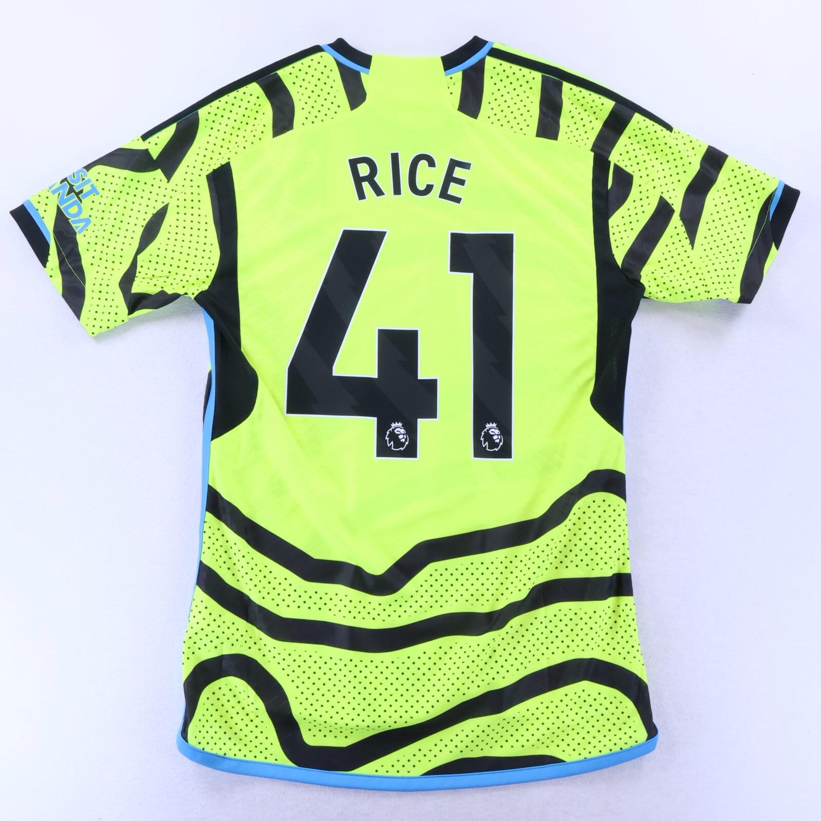 *NWT* Arsenal Rice #41 2023/24 Away Shirt - Player Issue - M