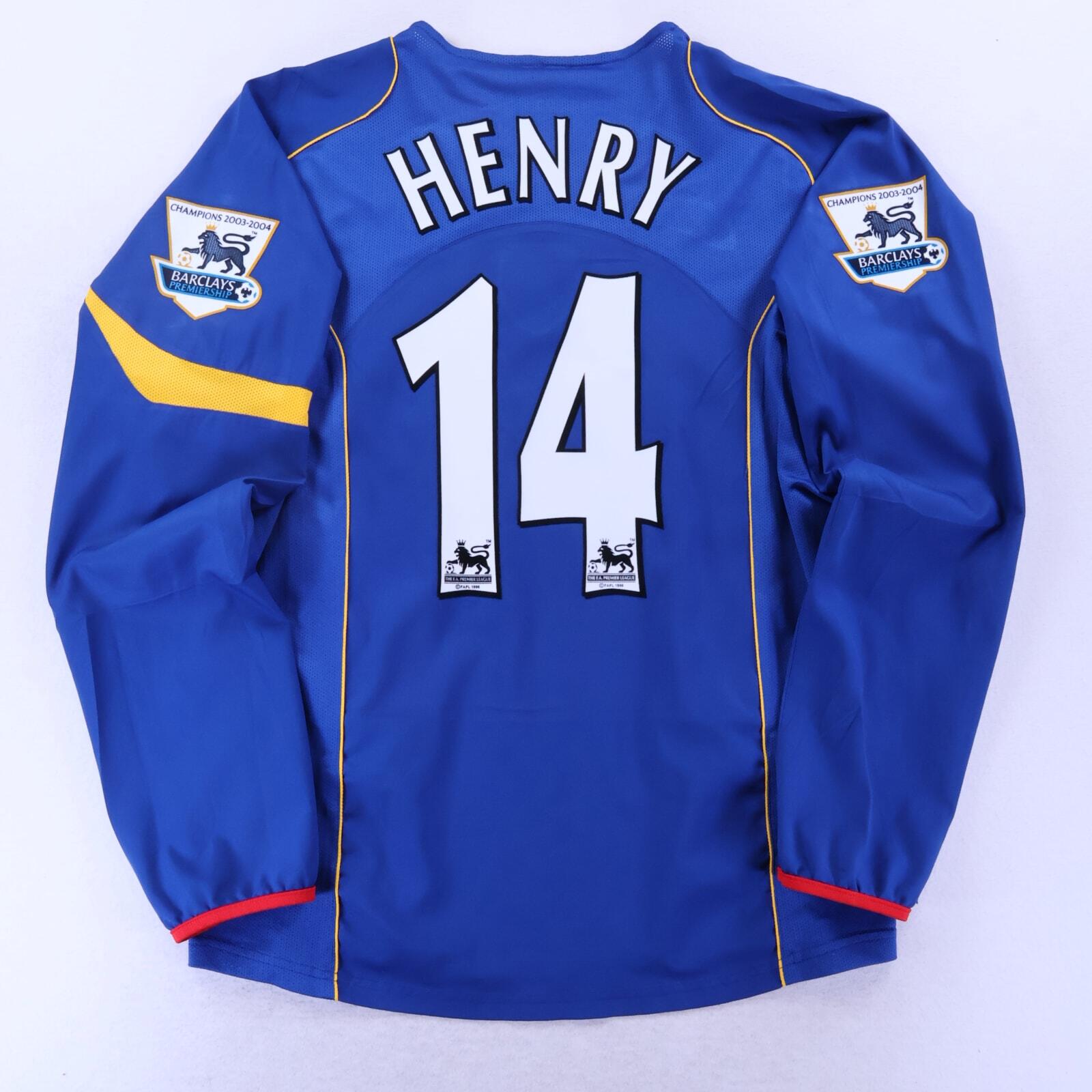 ウェア Arsenal FC 04/05 Long Sleeve Henry 14 Arsenal Henry #14 2004/05 Away Shirt - Long Sleeve - L