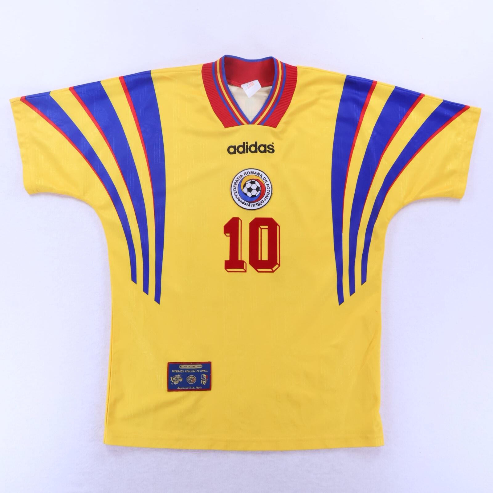 Romania Hagi #10 1996/98 Home Shirt - S