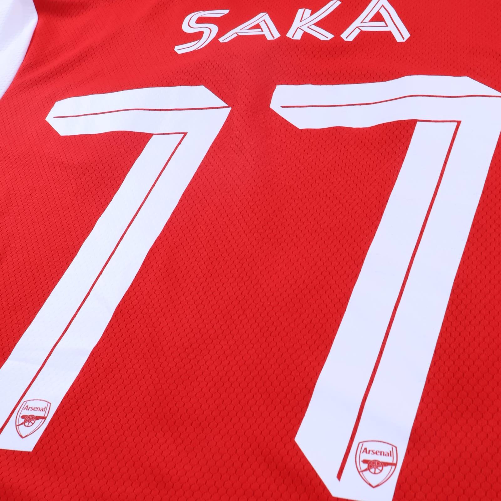 Arsenal Saka #77 2019/20 Home Shirt - L