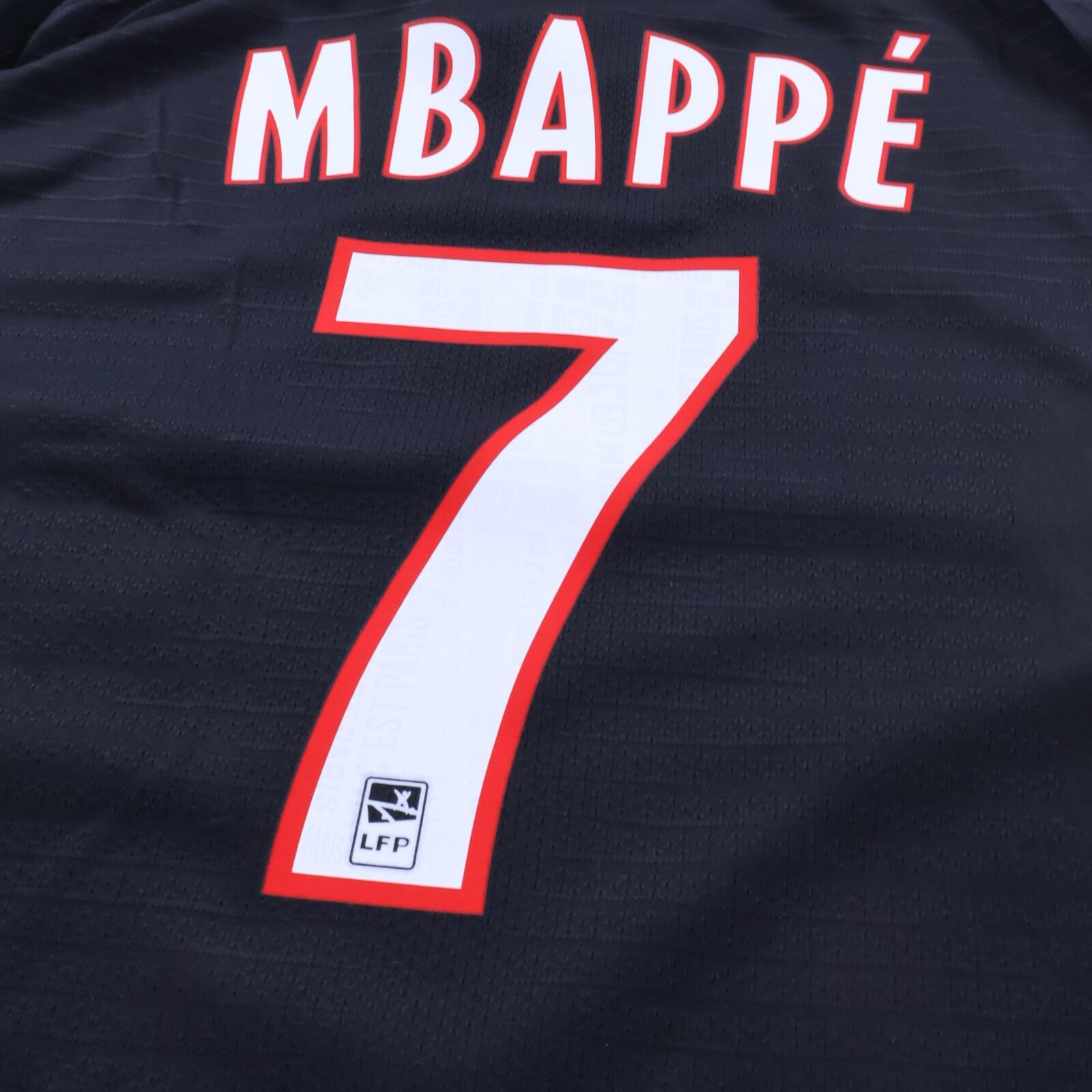 Paris Saint-Germain F.C Mbappé #7 2019/20 Fourth Shirt - Player Issue - XL
