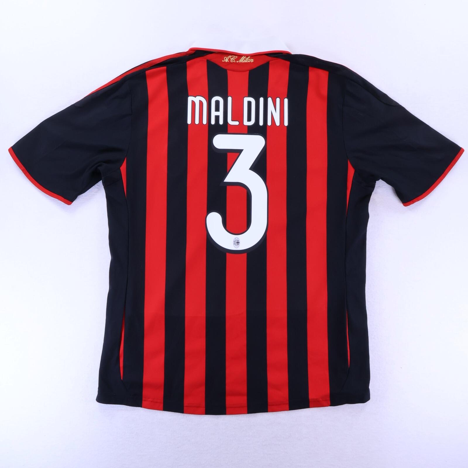 Ac Milan Maldini #3 2009 Home Shirt - L
