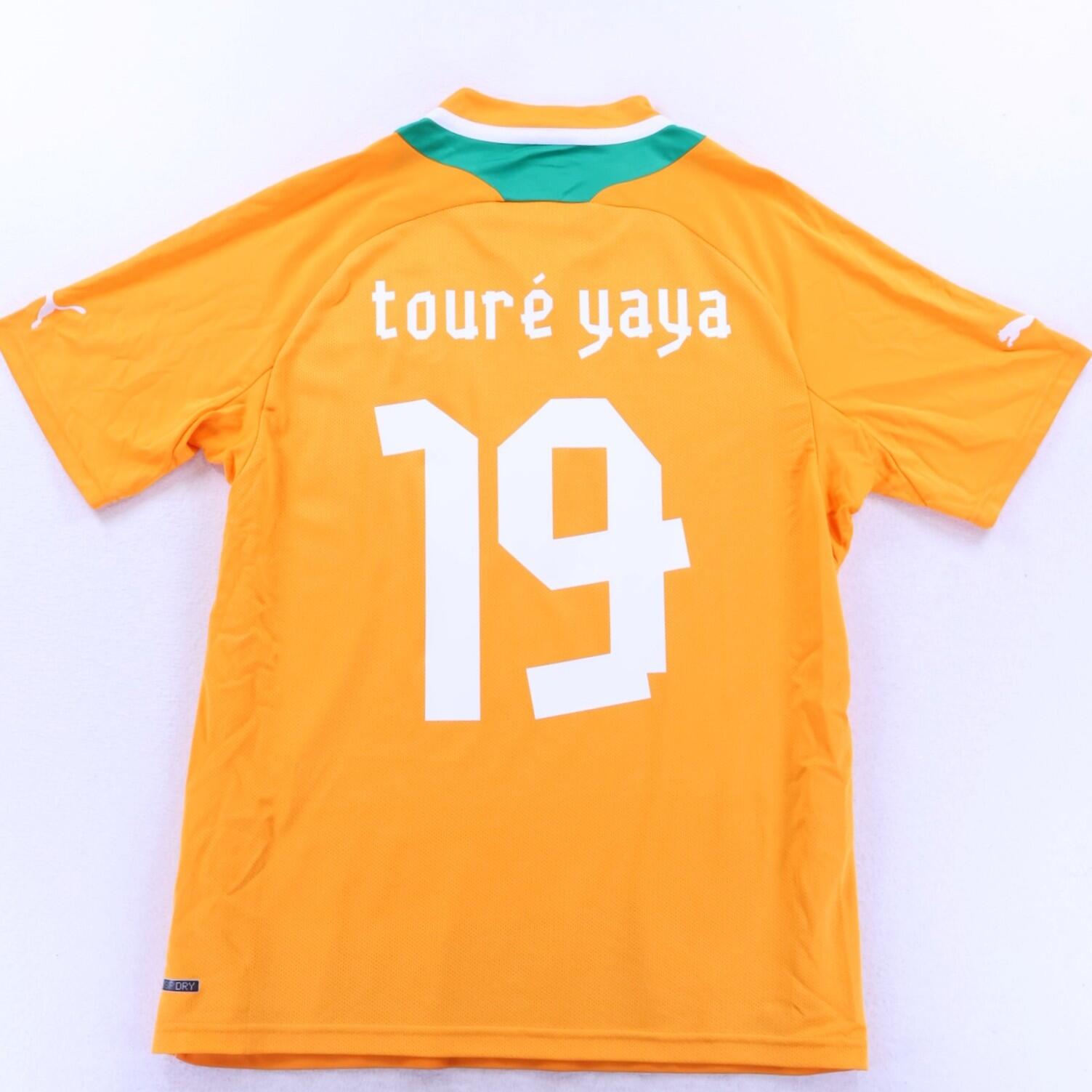 Ivory Coast Toure Yaya #19 2012/13 Home Shirt - L