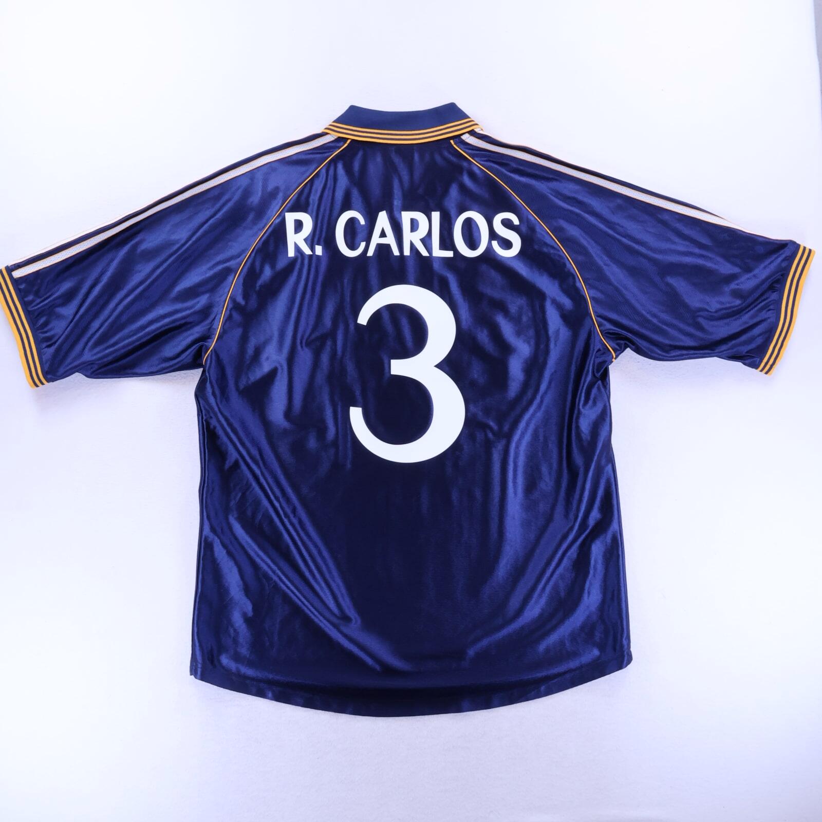 *MINT* Real Madrid R. Carlos #3 1998/99 Third Shirt - XL