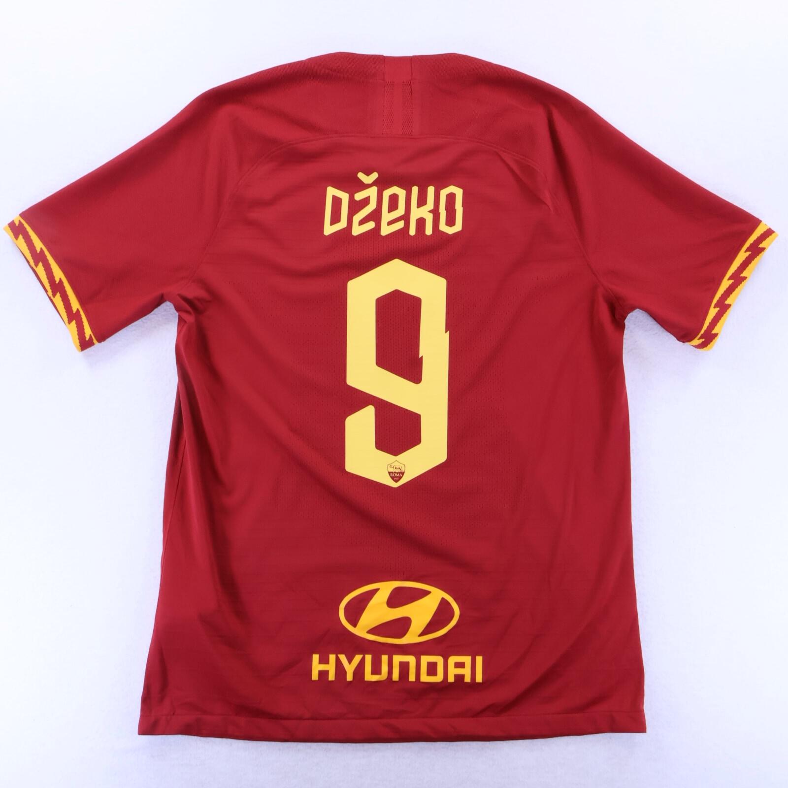 *MINT* As Roma Dz*Eko #9 2019/20 Home Shirt - Player Issue - L