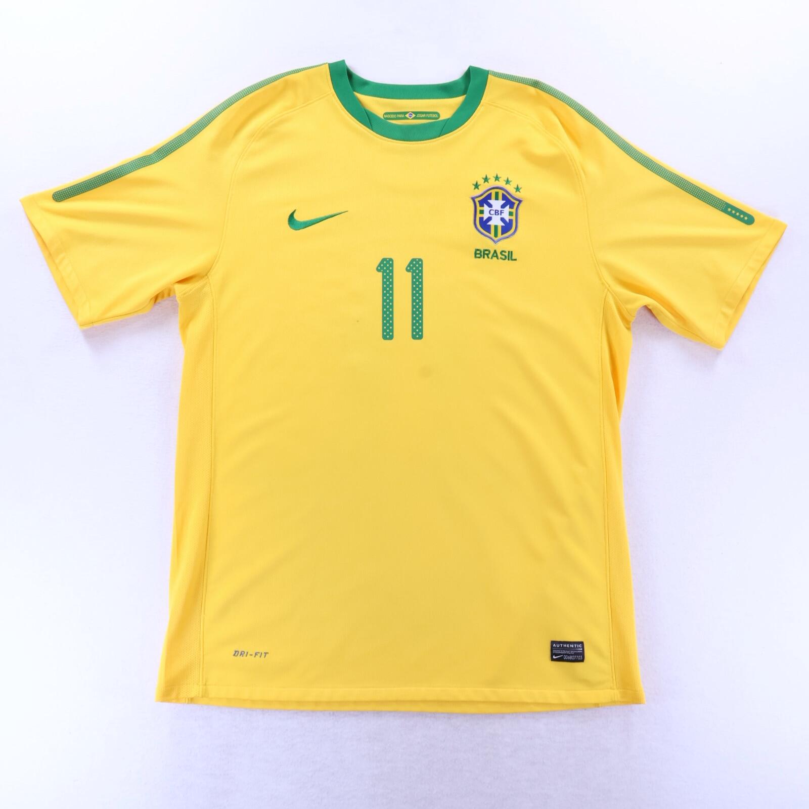 Brazil Robinho #11 2010/11 Home Shirt - L