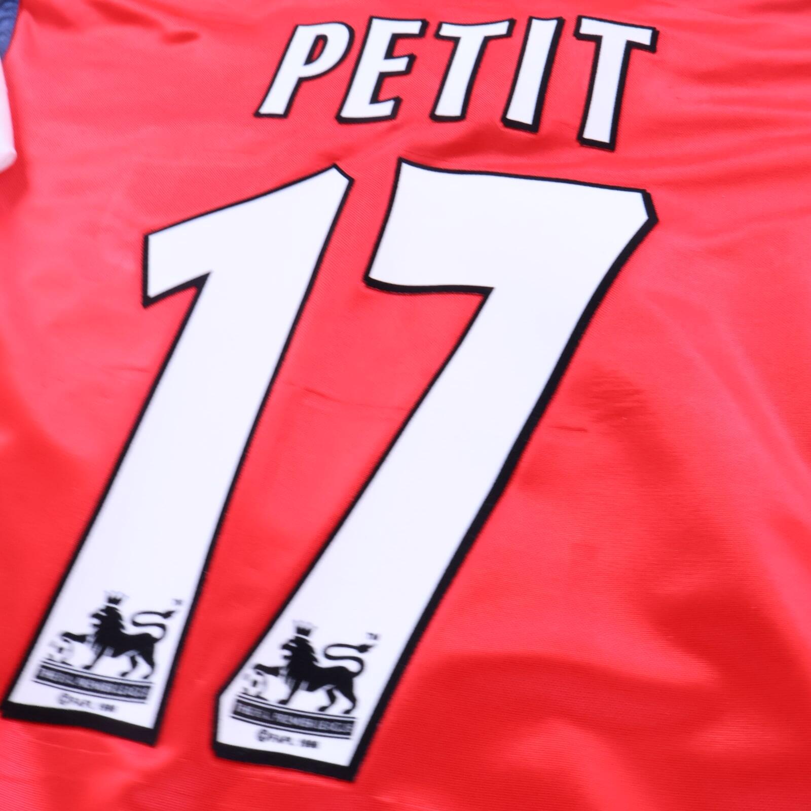 Arsenal Petit #17 1998/99 Home Shirt - M